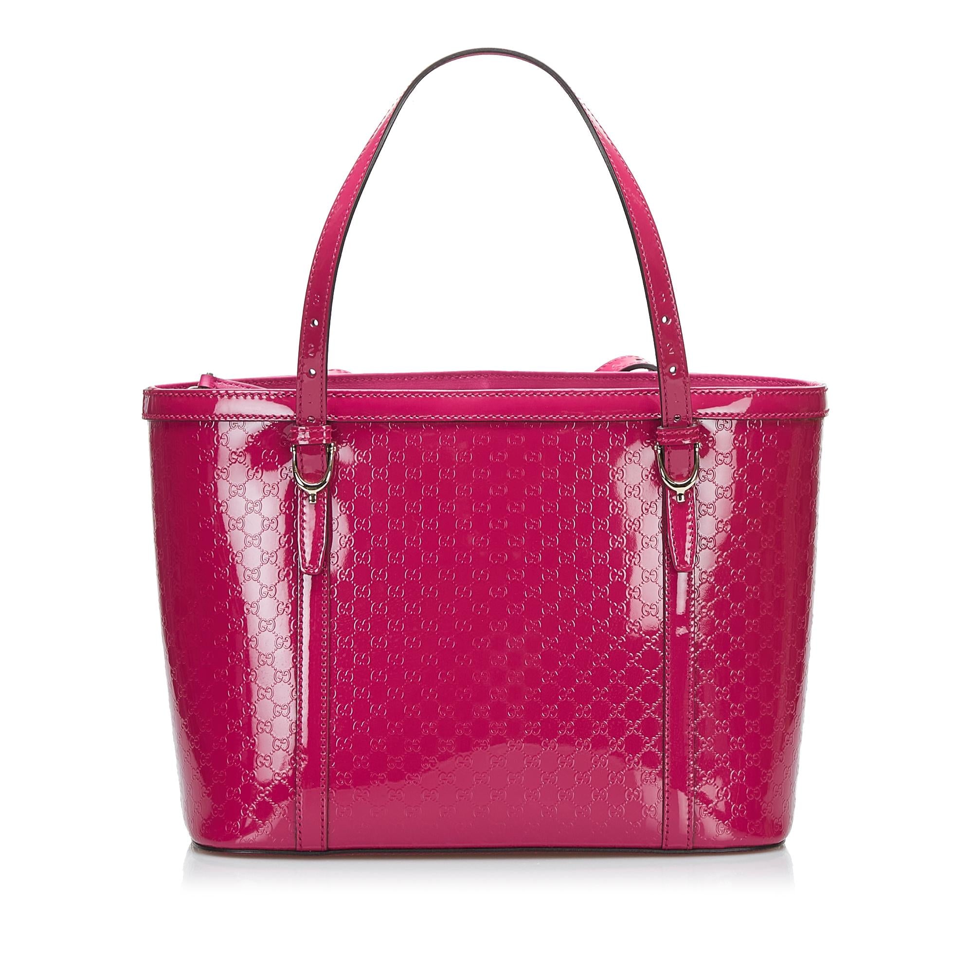 Gucci Patent Microguccissima Nice Tote (SHG-ajN6h1)