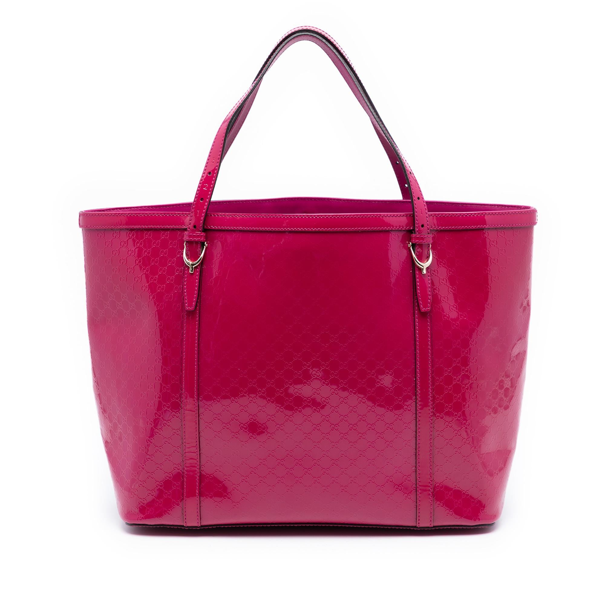 Gucci Patent Microguccissima Nice Tote
