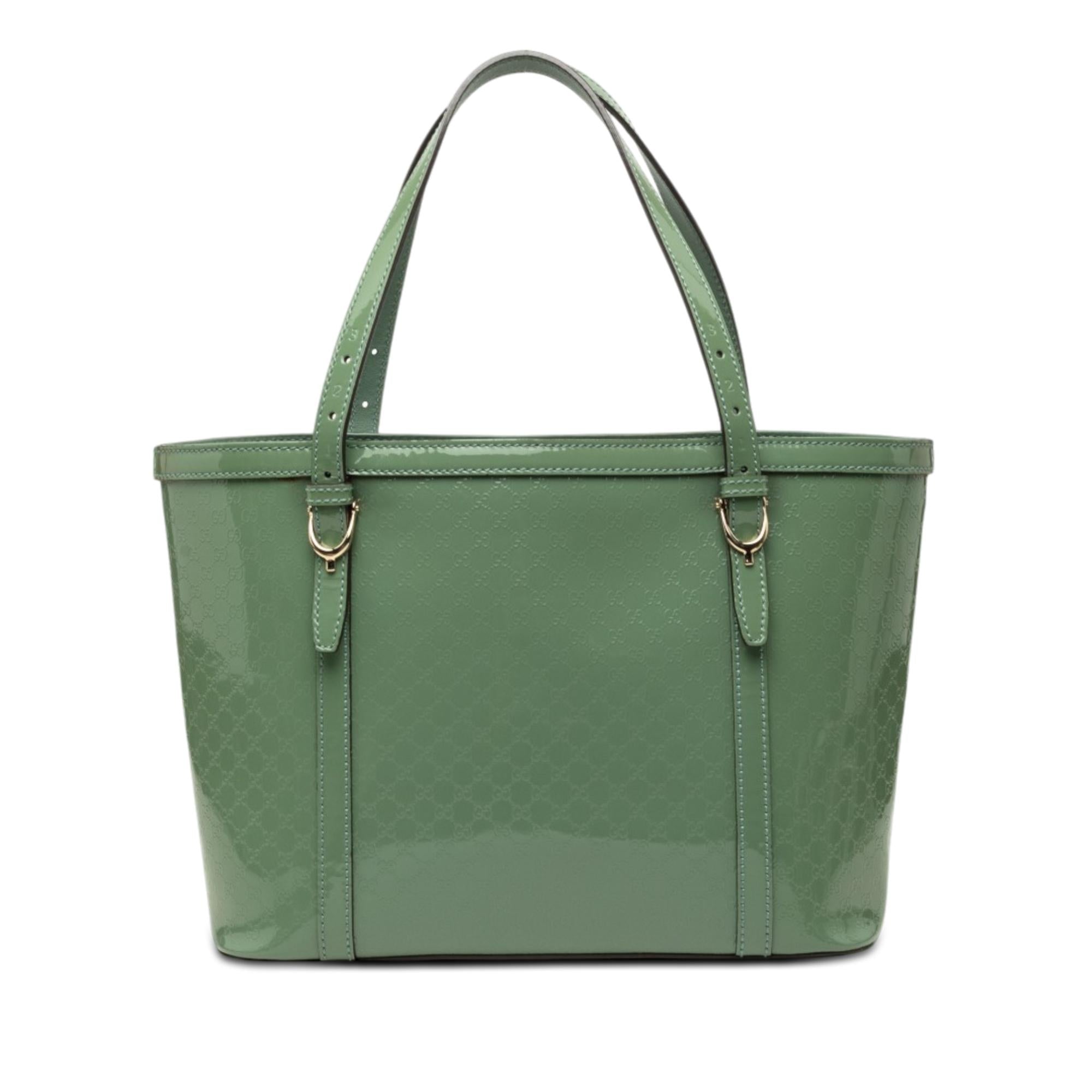 Gucci Patent Microguccissima Nice Tote