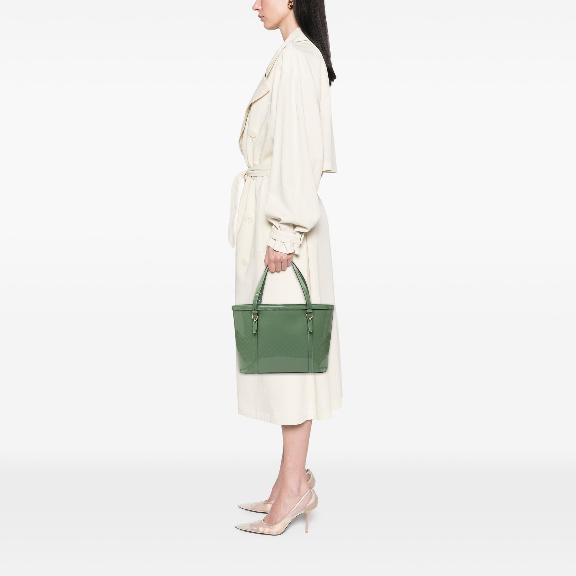 Gucci Patent Microguccissima Nice Tote