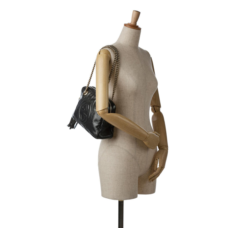 Gucci Patent Soho Chain Shoulder Bag (SHG-EHEZ8m)