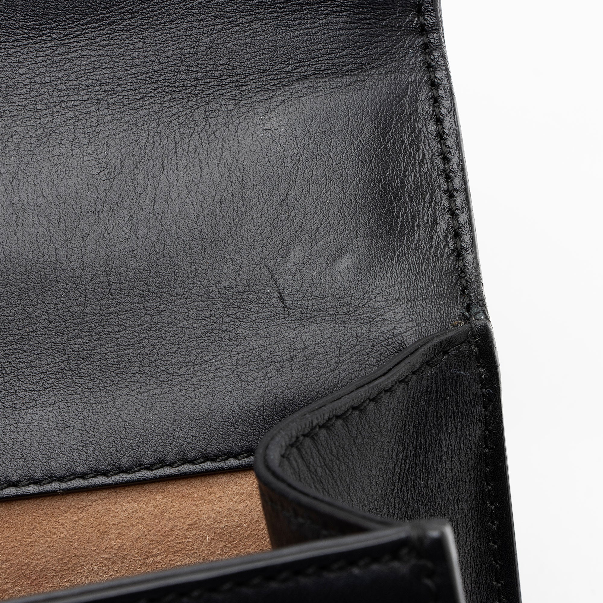 Gucci Pearl Embellished Leather Padlock Small Shoulder Bag