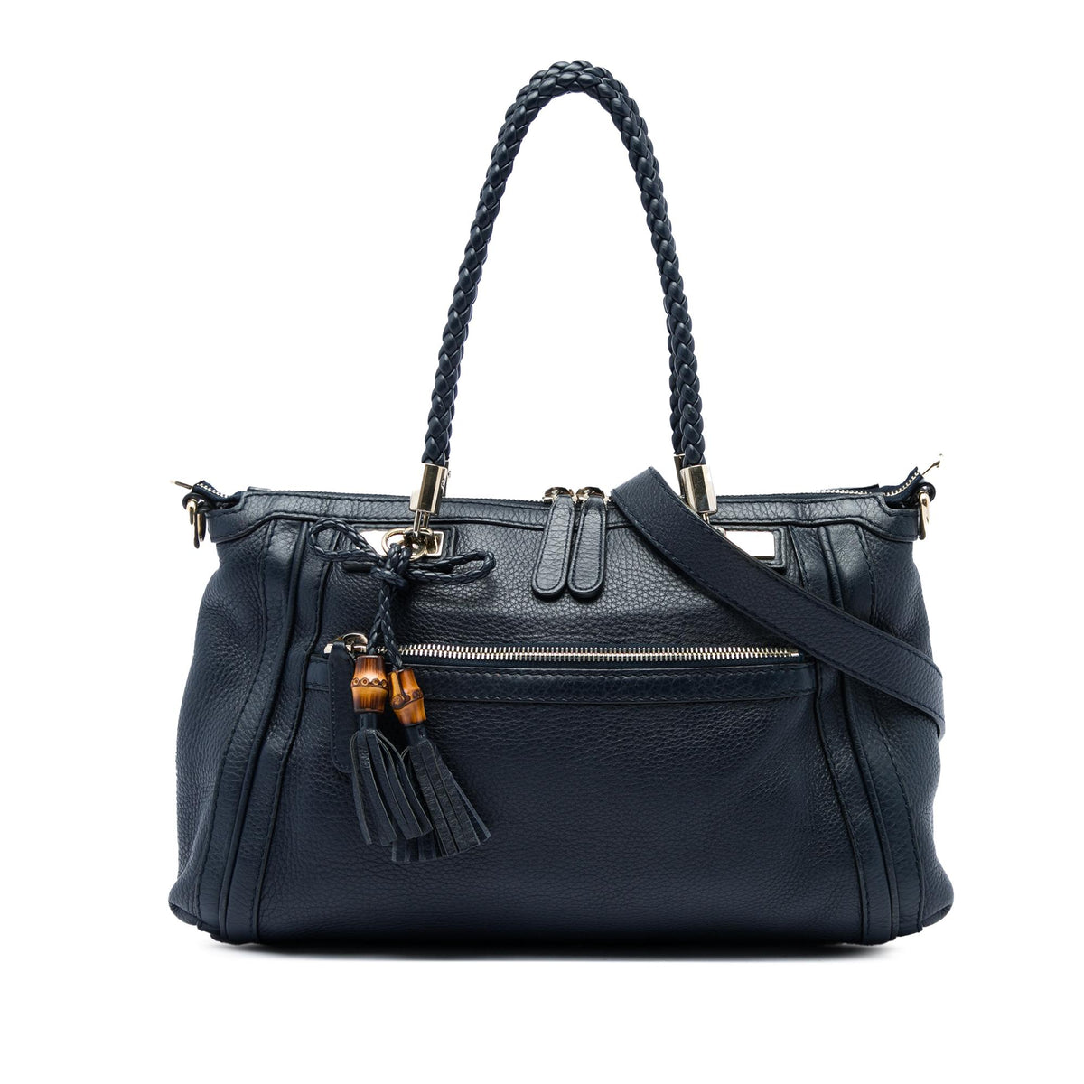 Gucci Pebbled Calfskin Bella Satchel