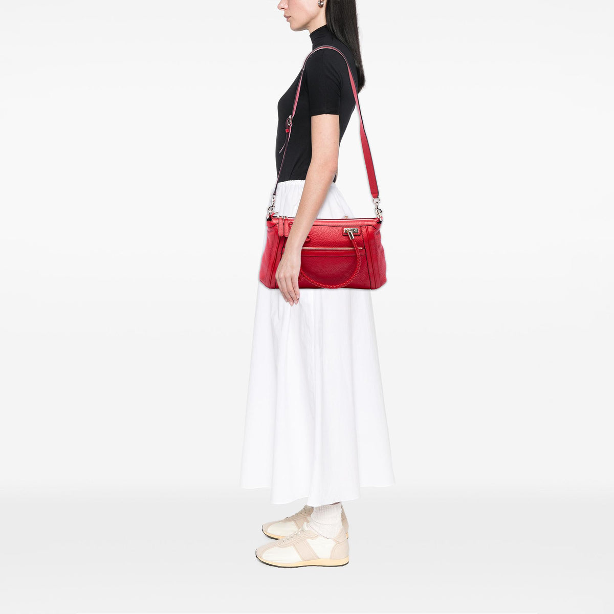 Gucci Pebbled Calfskin Bella Satchel