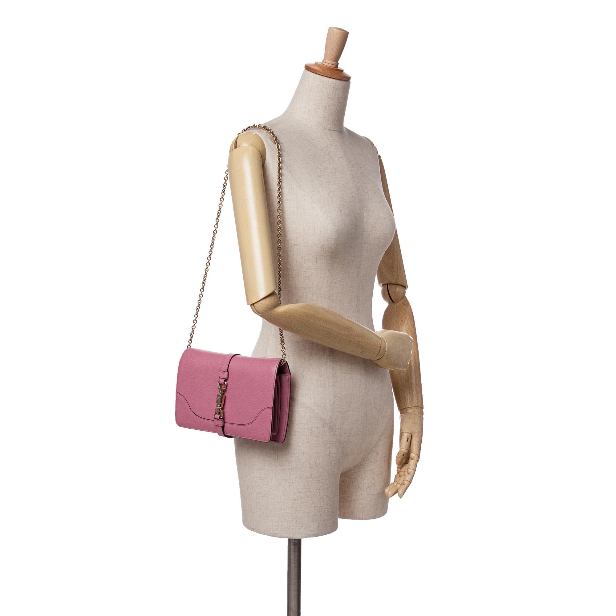 Gucci Pebbled Calfskin Piston Broadway Evening Bag