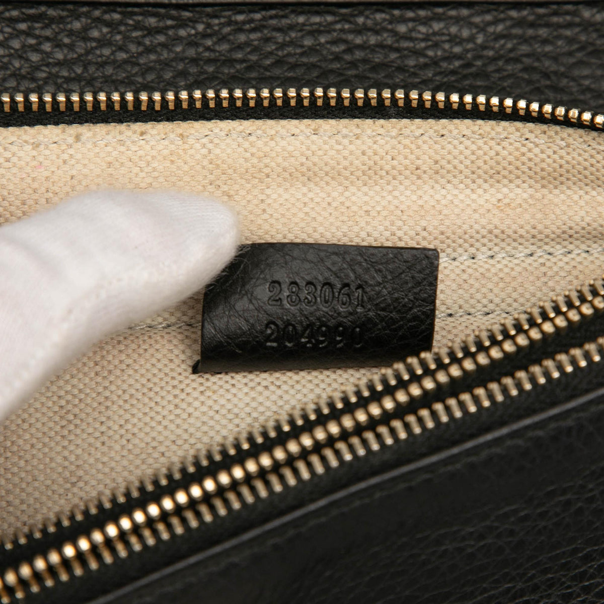 Gucci Pebbled Calfskin Piston Broadway Evening Bag