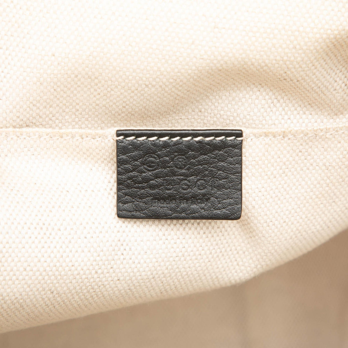 Gucci Pebbled Calfskin Soho Chain Backpack