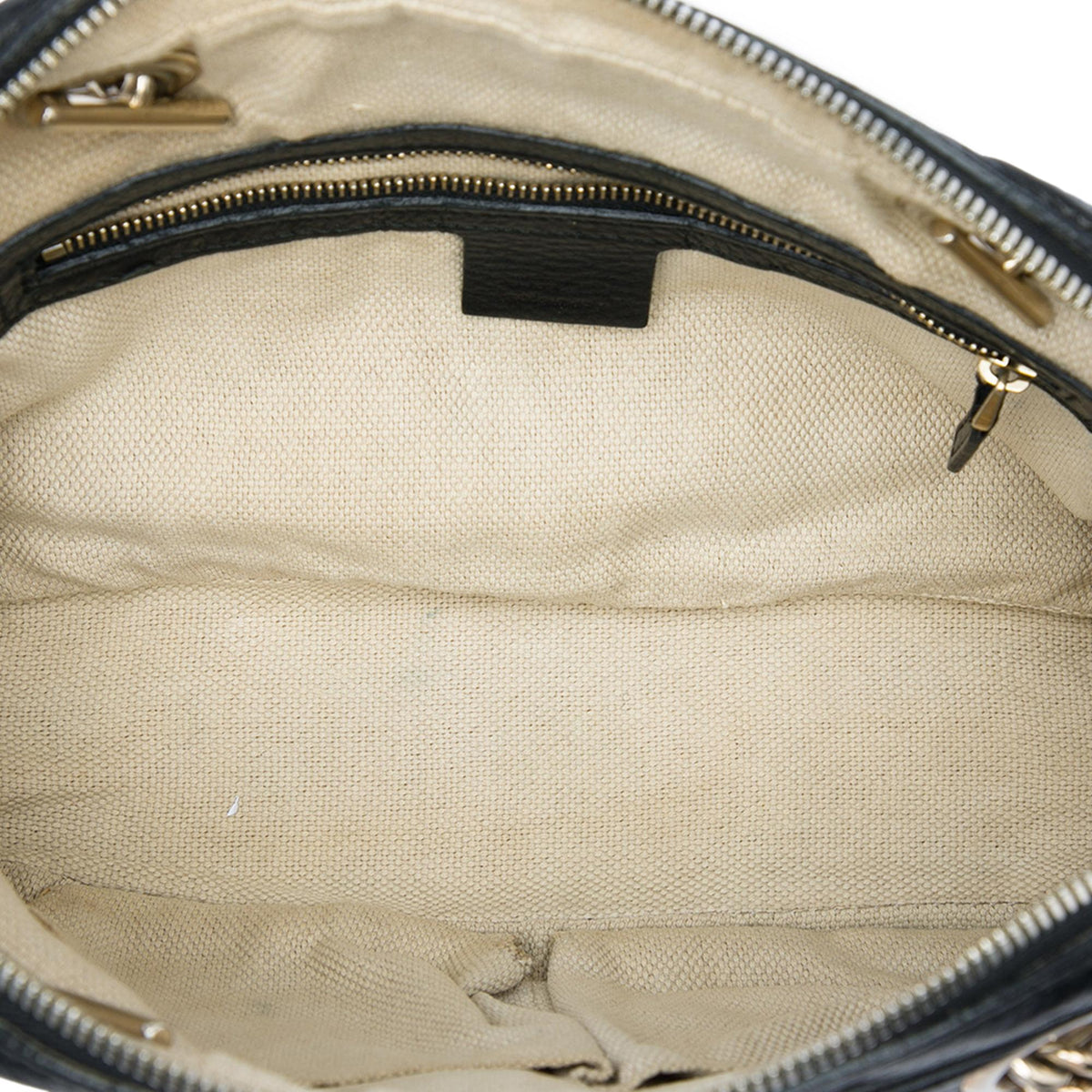 Gucci Pebbled Calfskin Soho Chain Zip Shoulder Bag