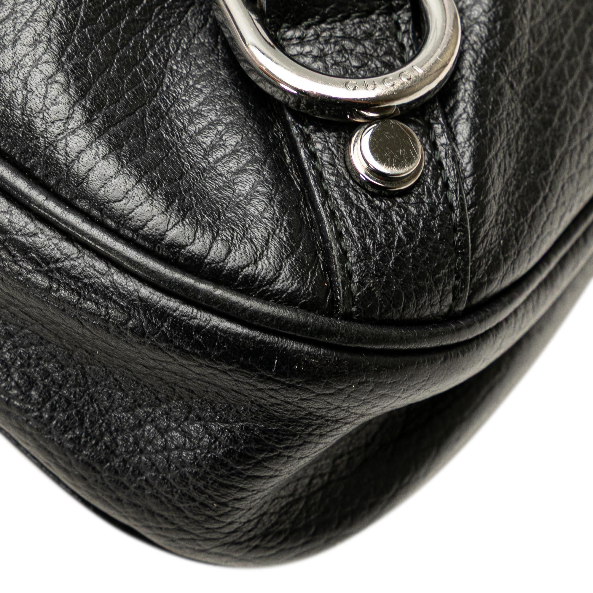 Gucci Pebbled Leather Abbey D Ring Shoulder Bag