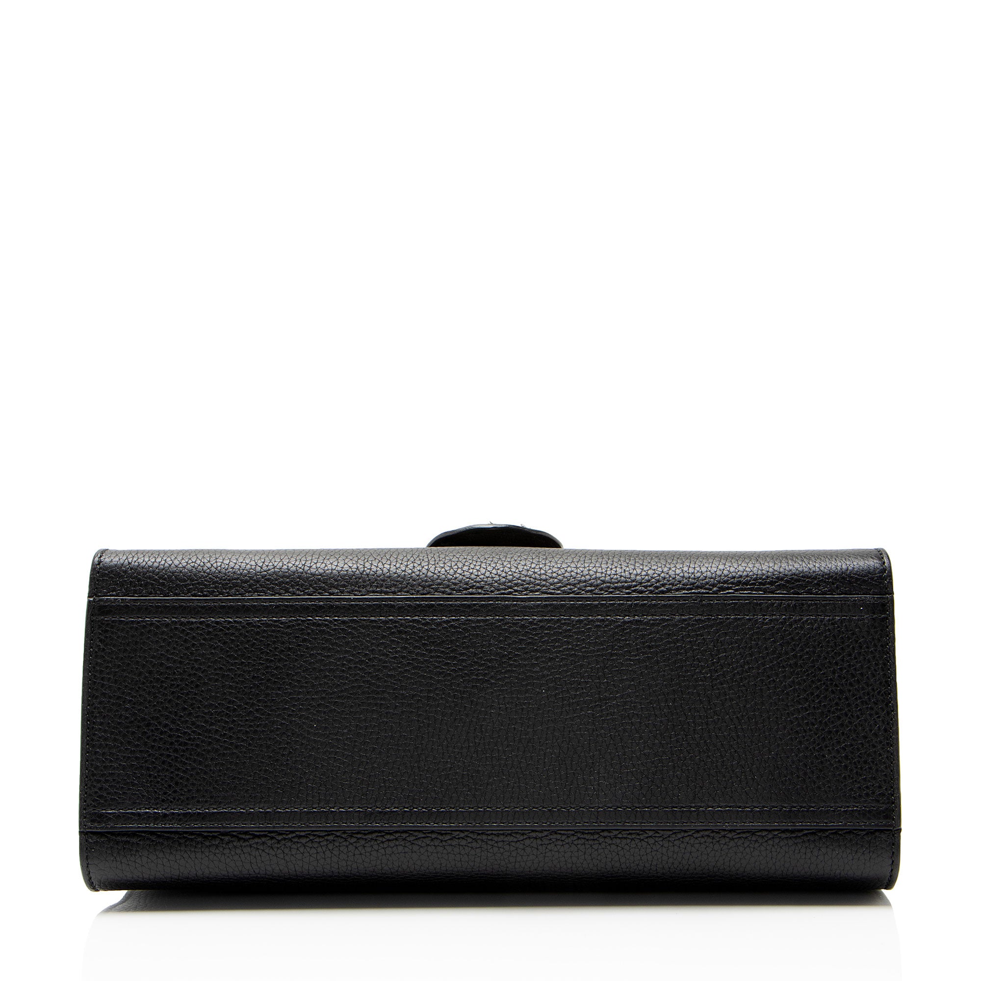 Gucci Pebbled Leather GG Marmont Top Handle