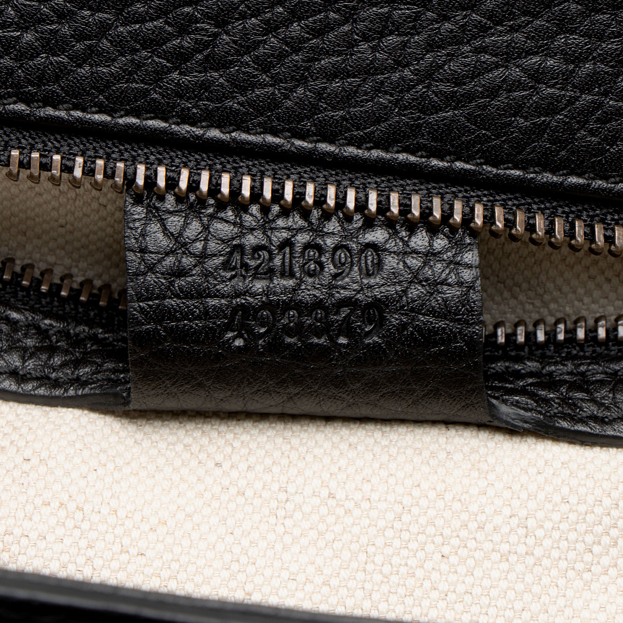 Gucci Pebbled Leather GG Marmont Top Handle