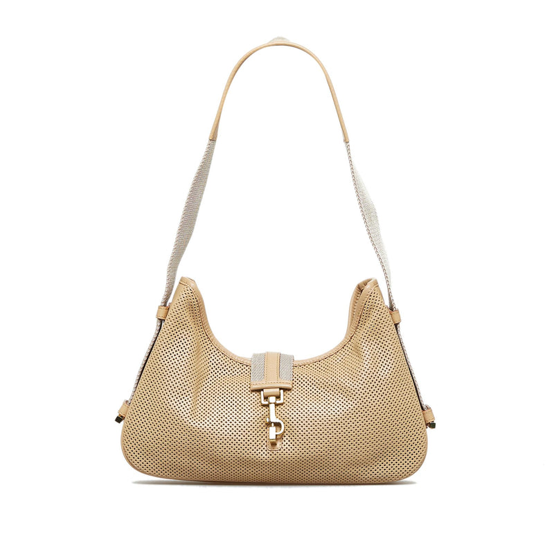Gucci Perforated Jackie Shoulder Bag (SHG-FHA5EO)