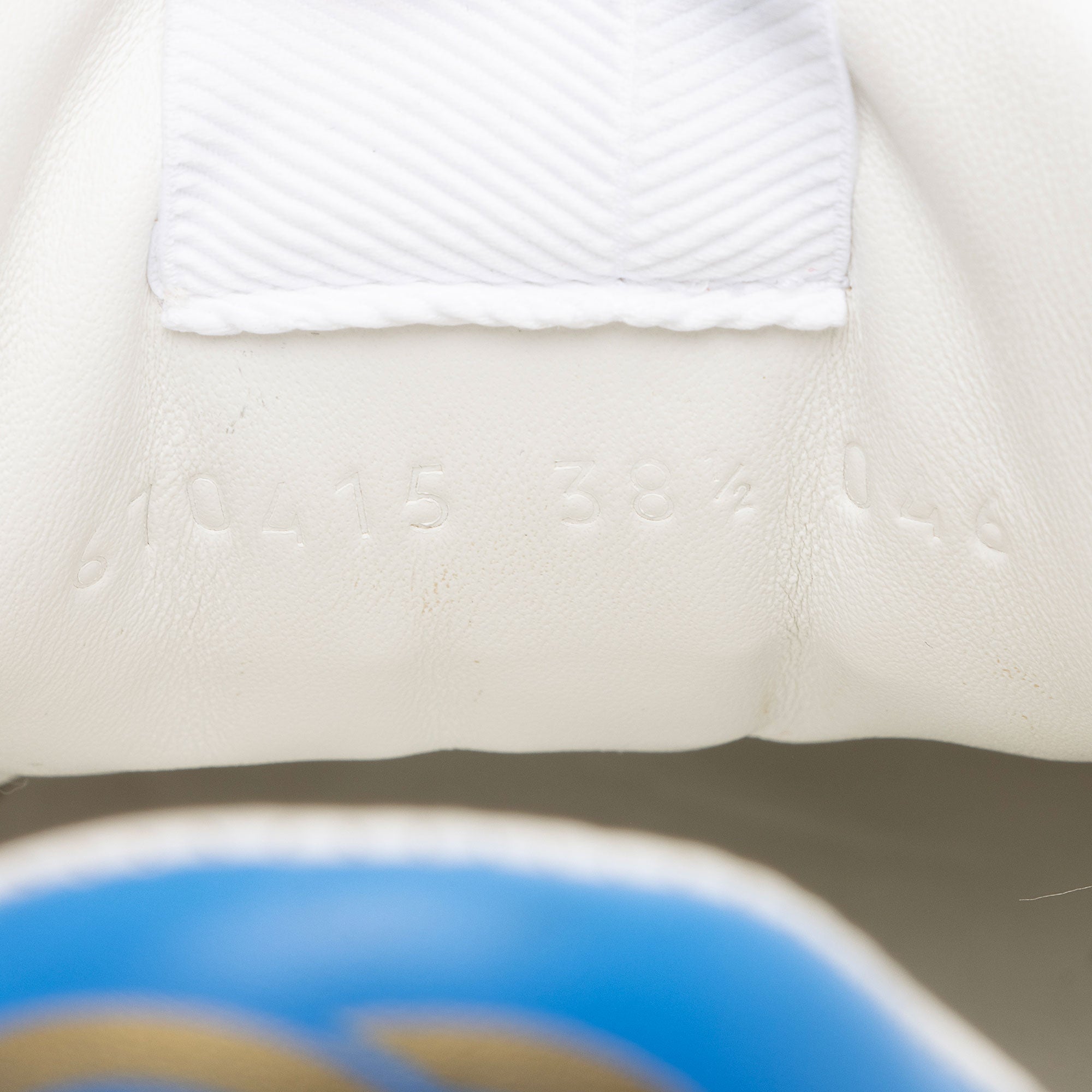 Gucci Perforated Leather Web Chunky B Sneakers - Size 8.5 / 38.5