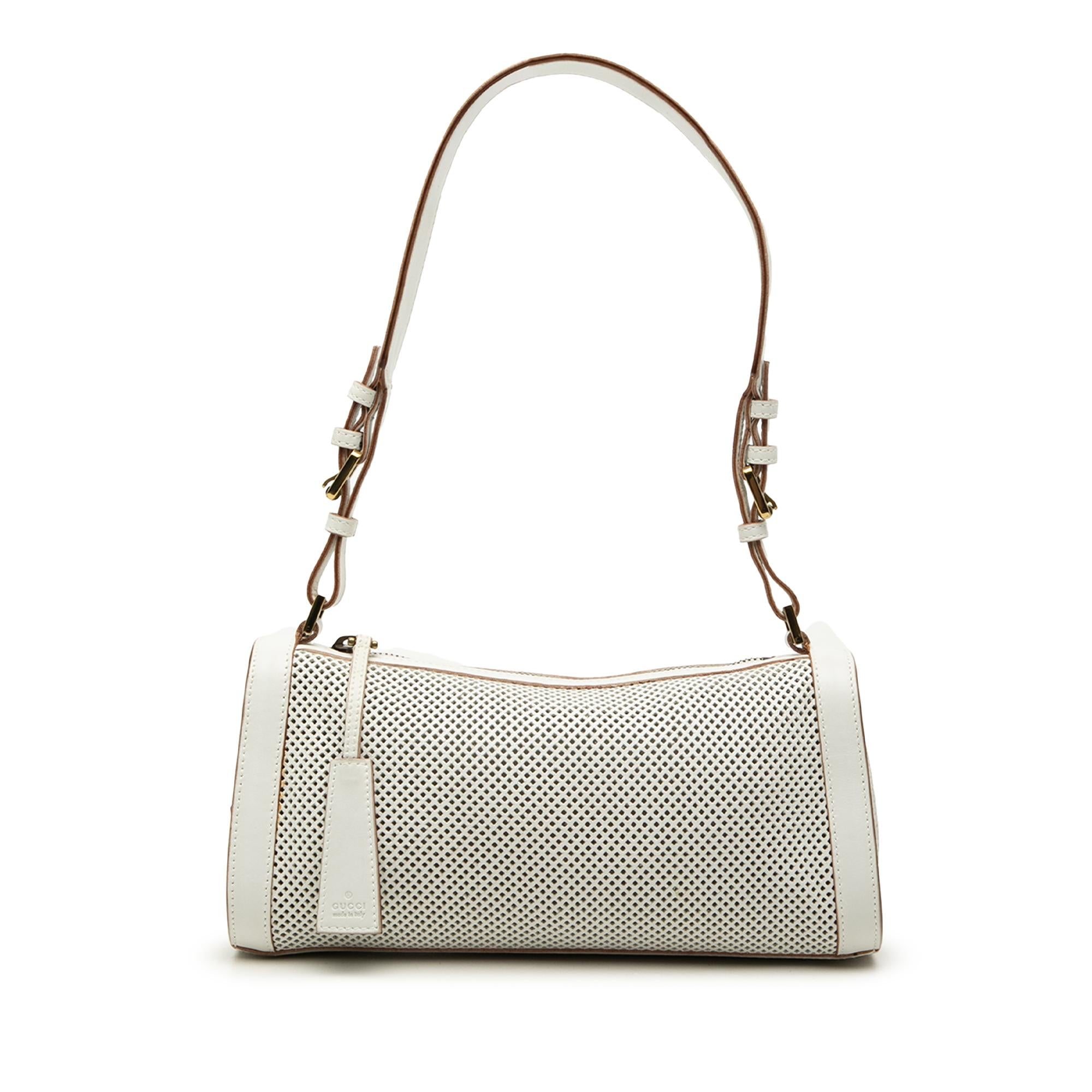 Gucci Perforated Leather Shoulder Bag