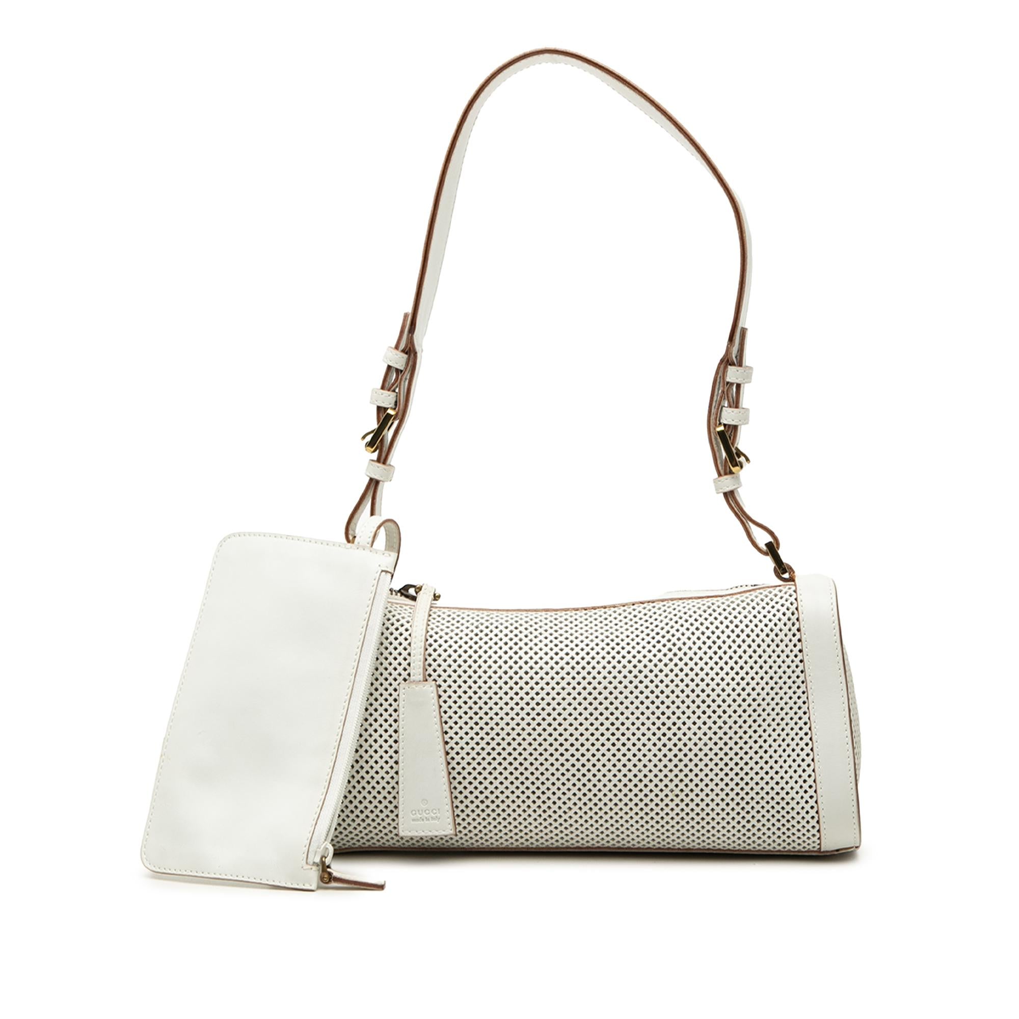 Gucci Perforated Leather Shoulder Bag