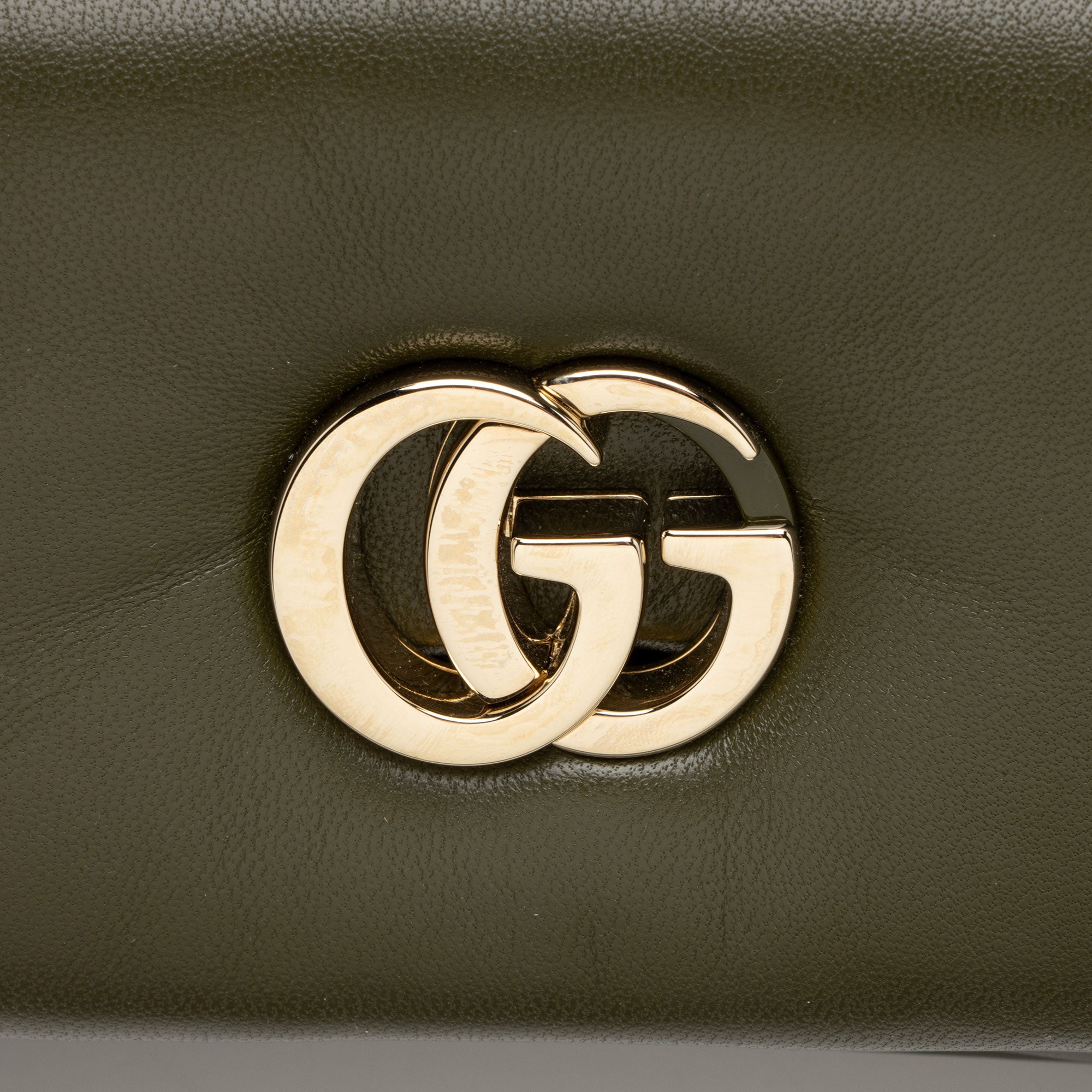 Gucci Puffy Leather GG Milano Small Top Handle