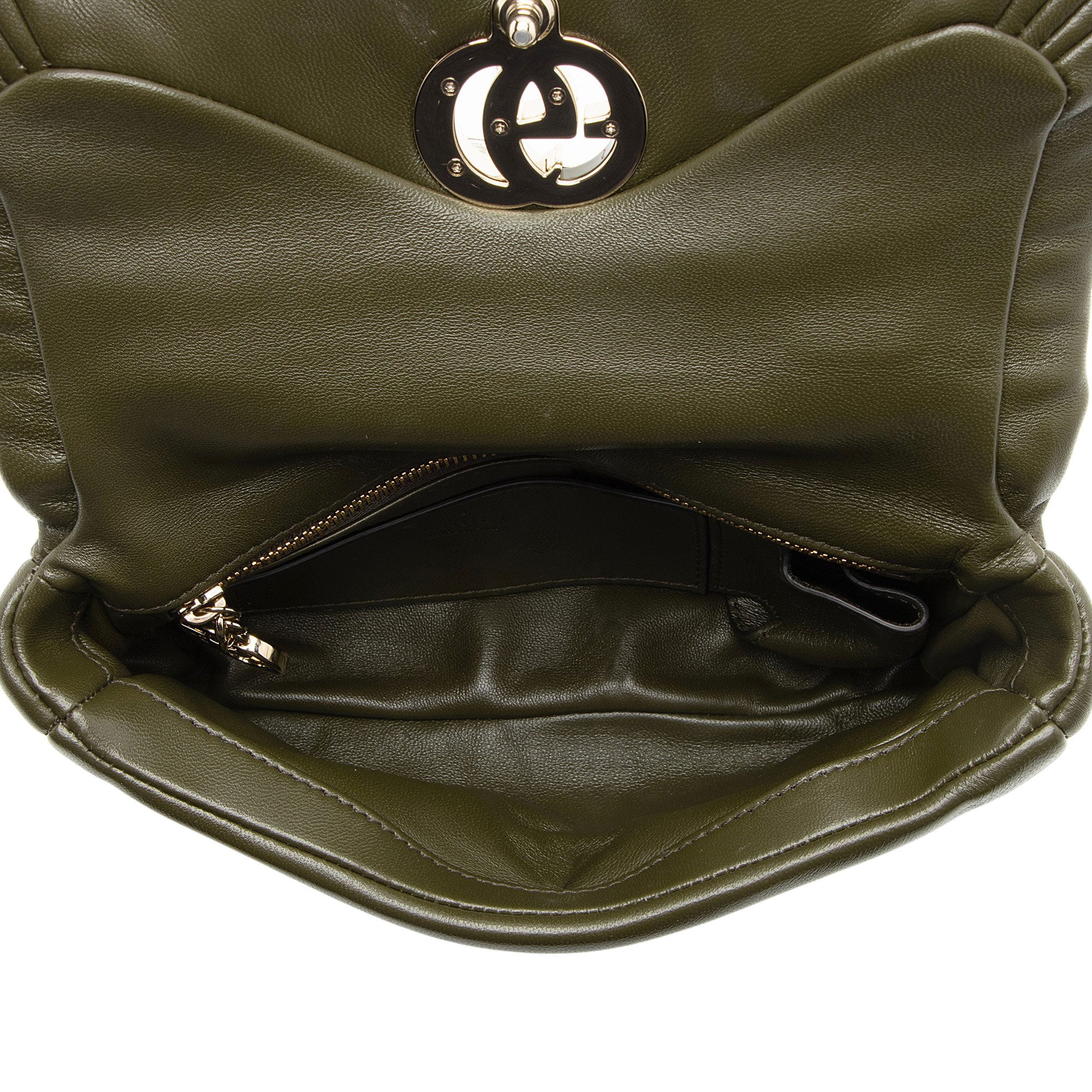 Gucci Puffy Leather GG Milano Small Top Handle