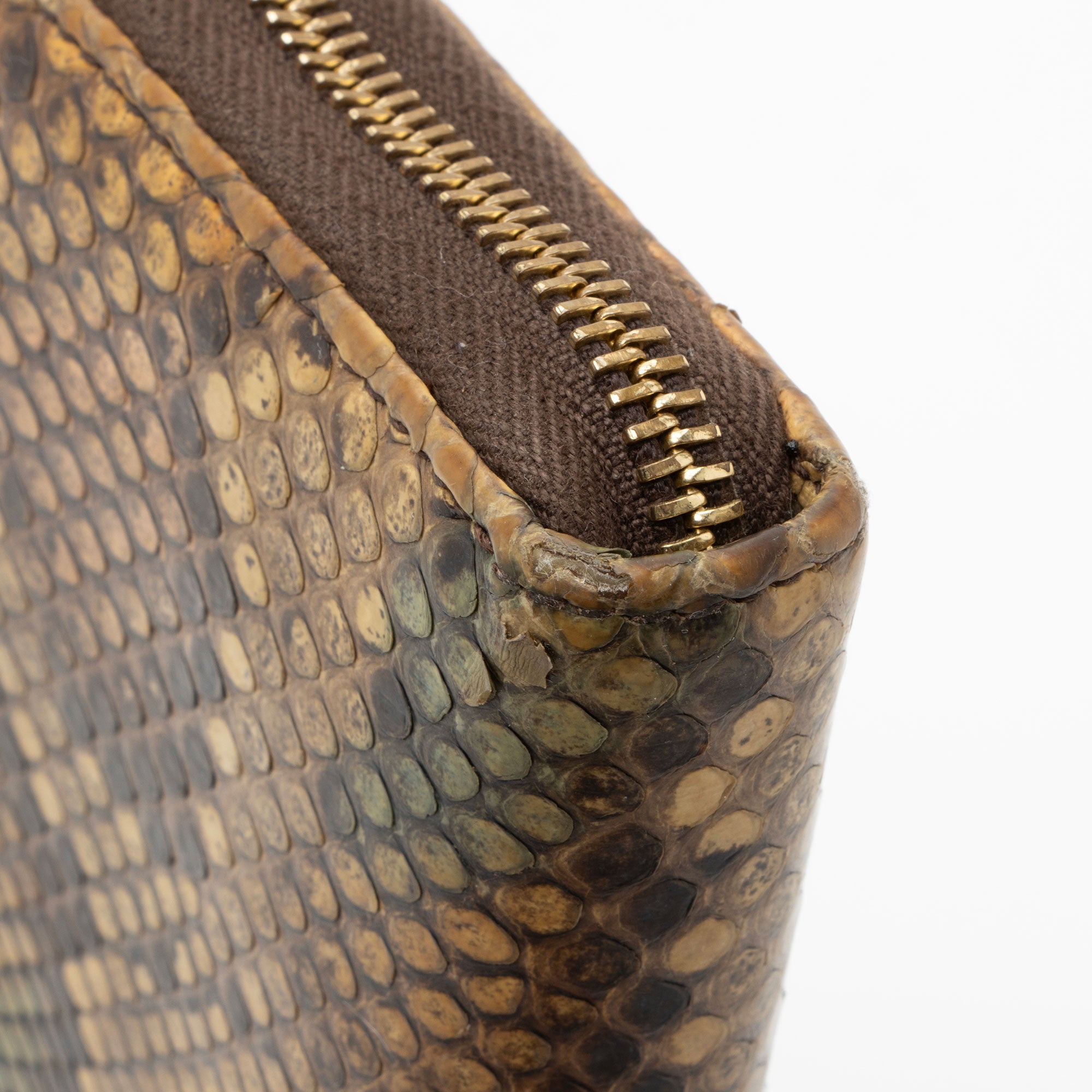 Gucci Python GG Marmont Zip Around Wallet