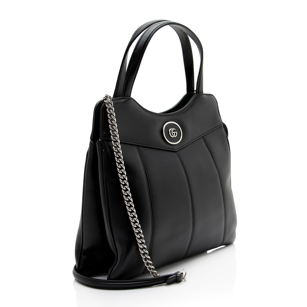Gucci Quilted Calfskin Petite GG Medium Tote