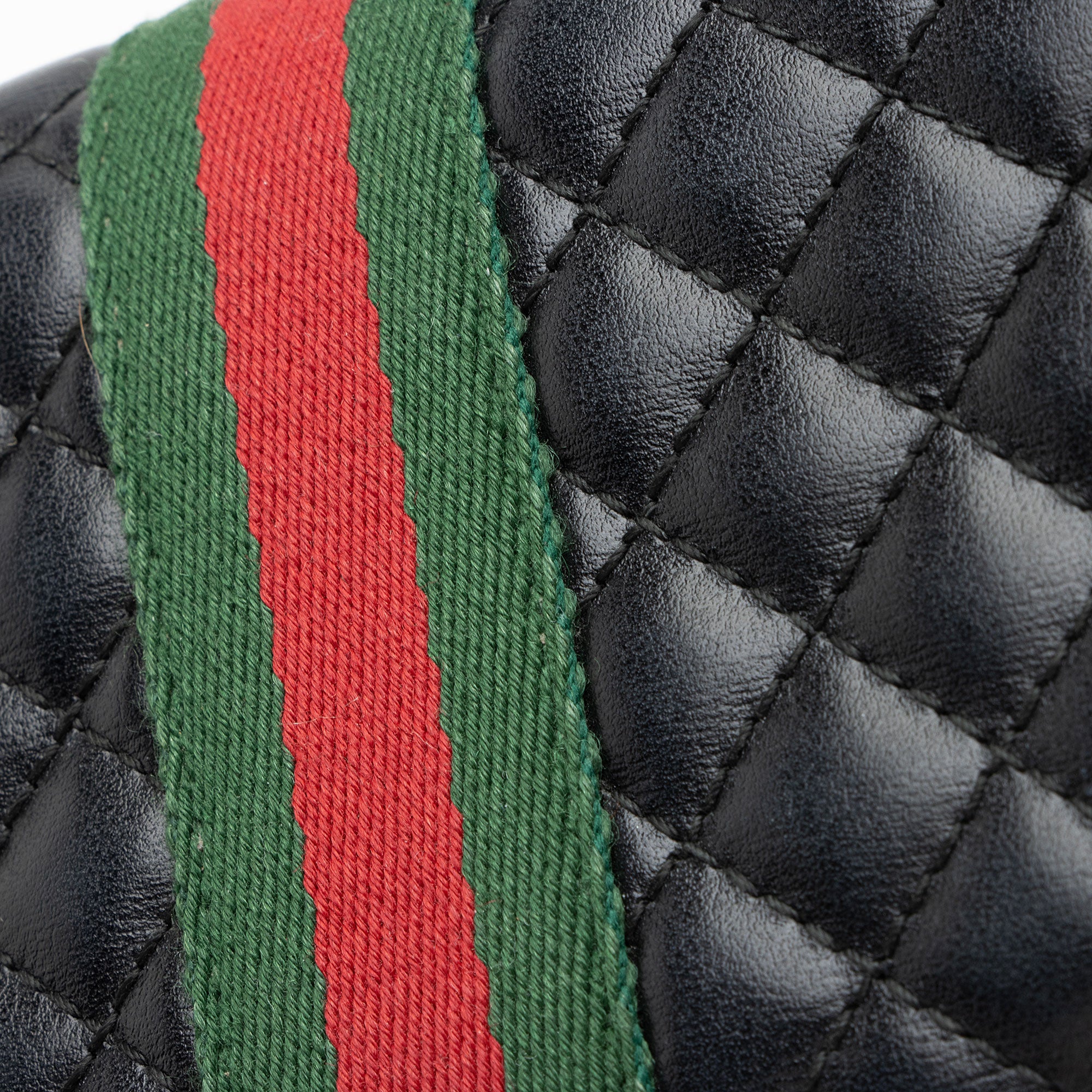 Gucci Quilted Leather GG Marmont Web Trapuntata Continental Wallet