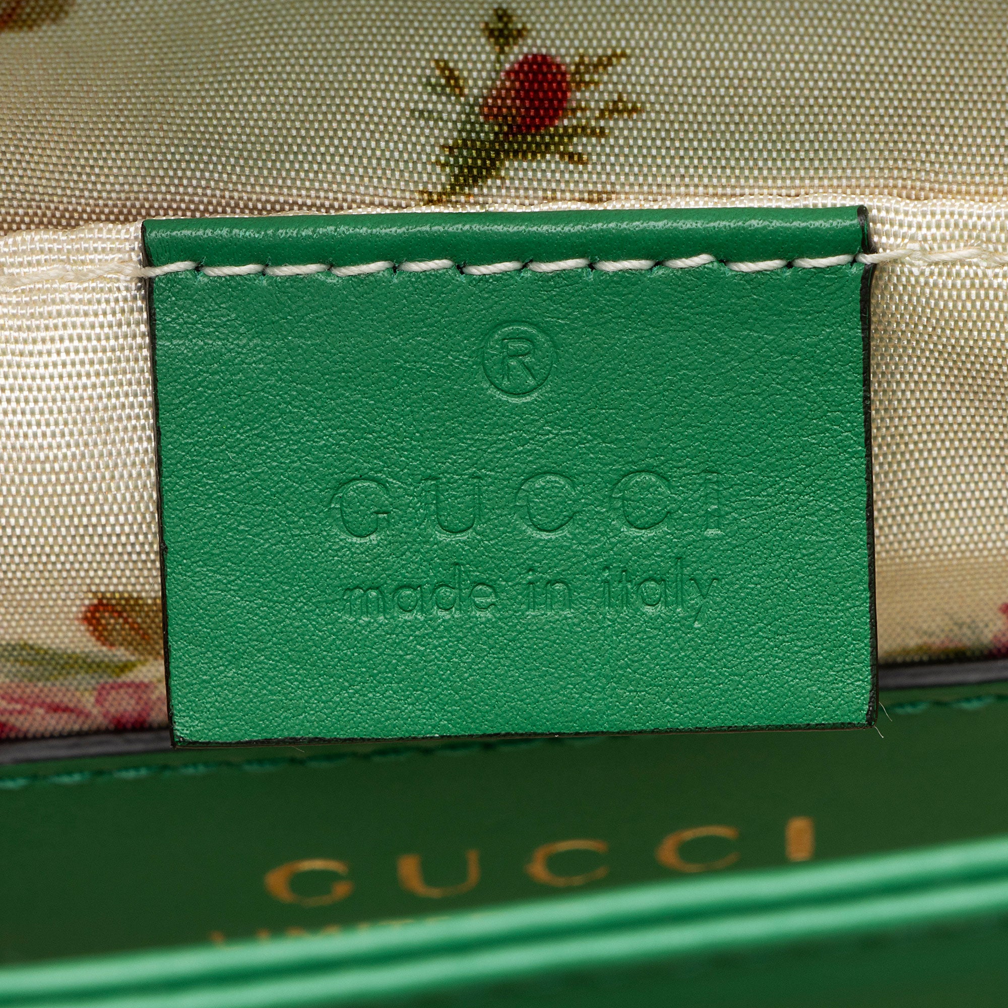 Gucci Raffia Python Ophidia Medium Chain Shoulder Bag