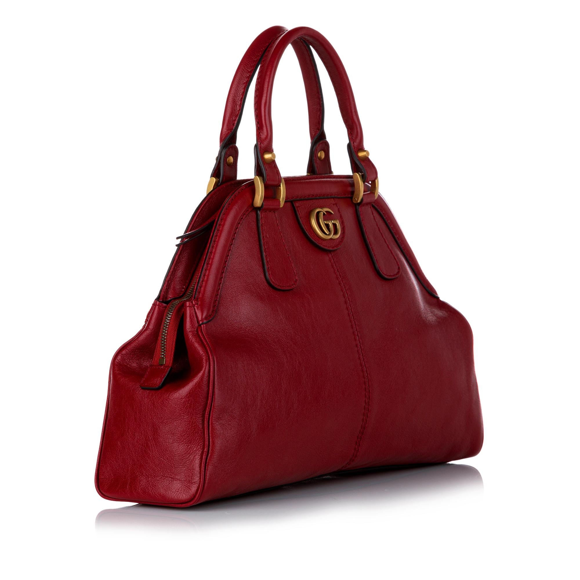 Gucci ReBelle Leather Satchel (SHG-32565)