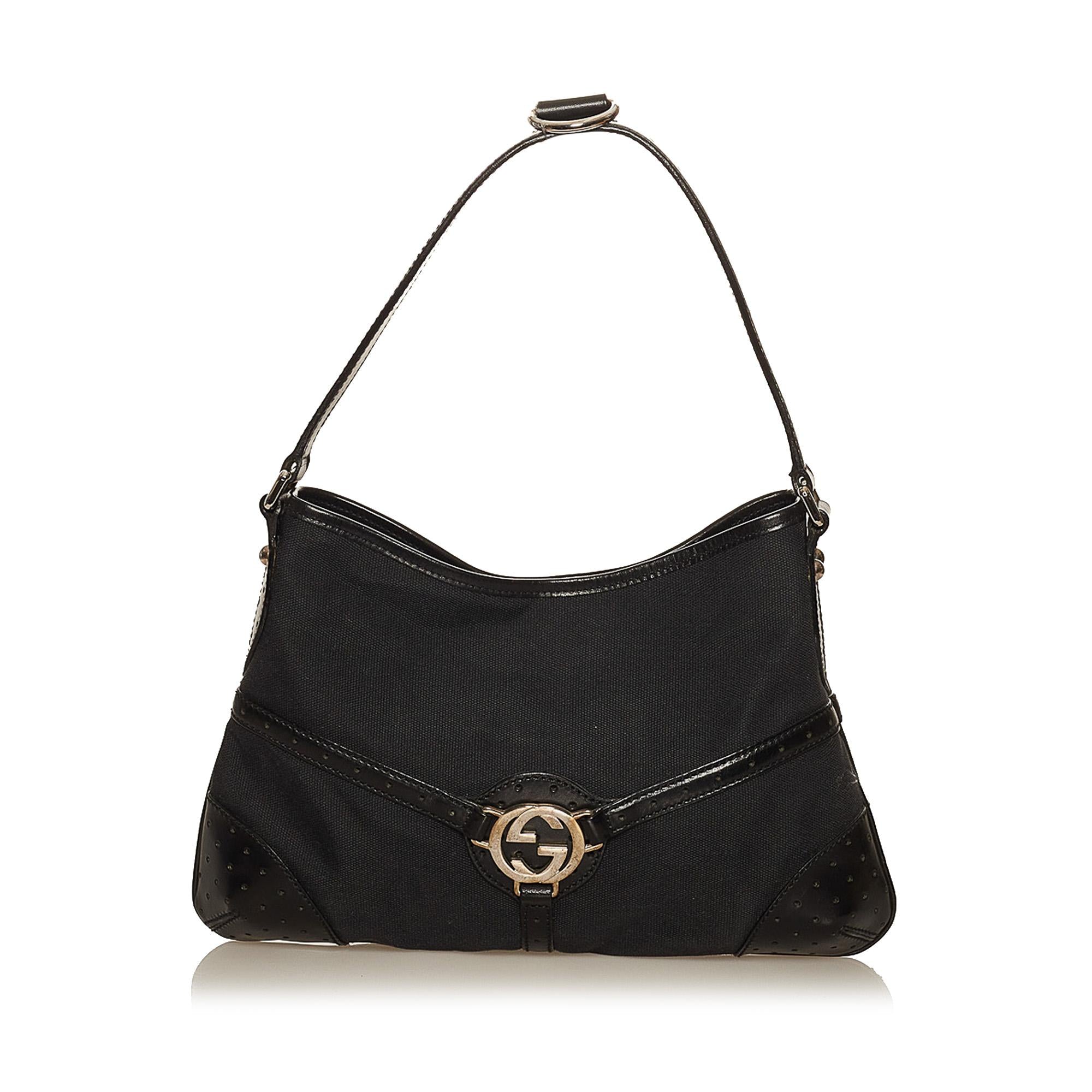 Gucci Reins Canvas Shoulder Bag (SHG-29470)