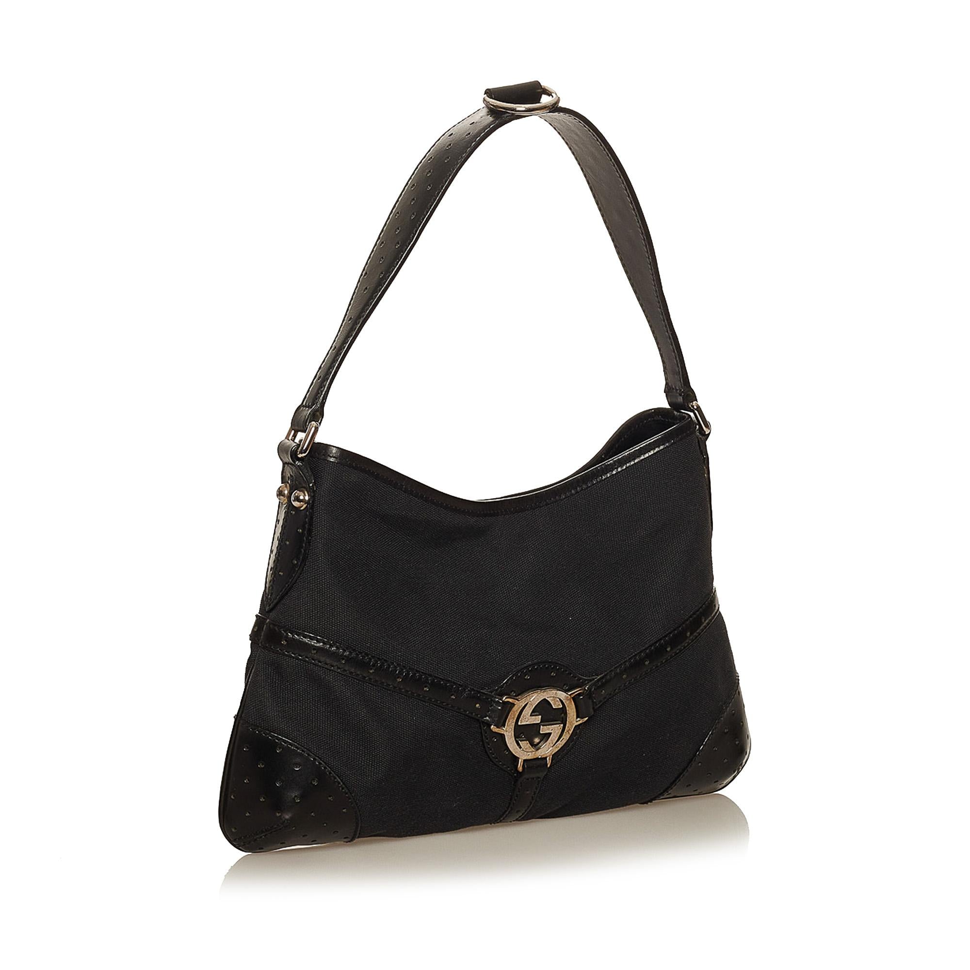 Gucci Reins Canvas Shoulder Bag (SHG-29470)