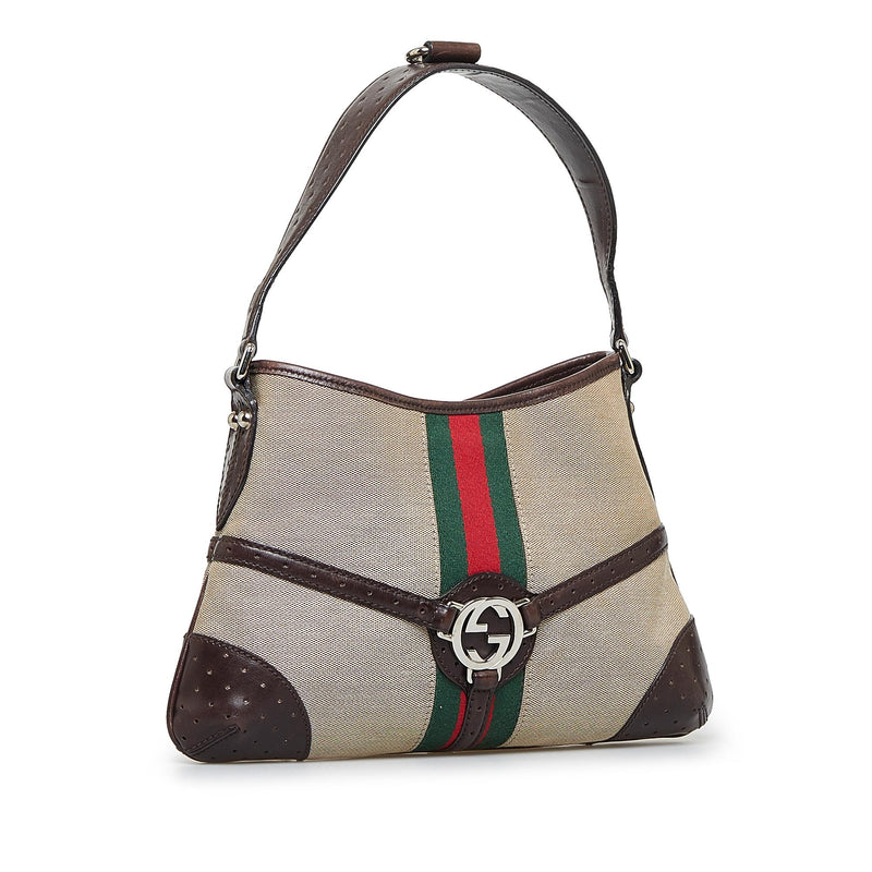 Gucci Reins Web Shoulder Bag (SHG-2amAPb)