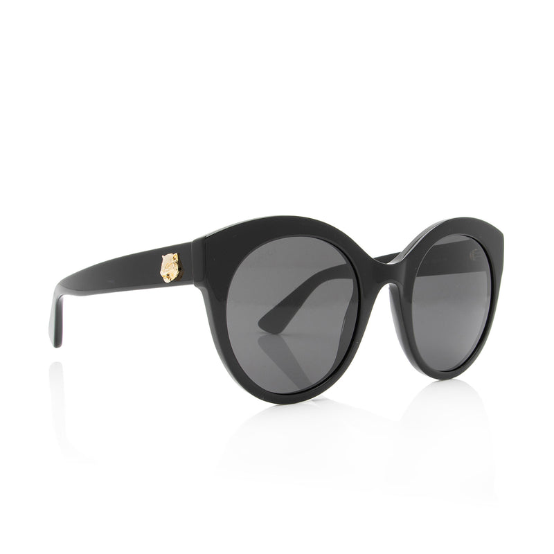 Gucci Round Interlocking GG Sunglasses (SHF-BnCs8t)