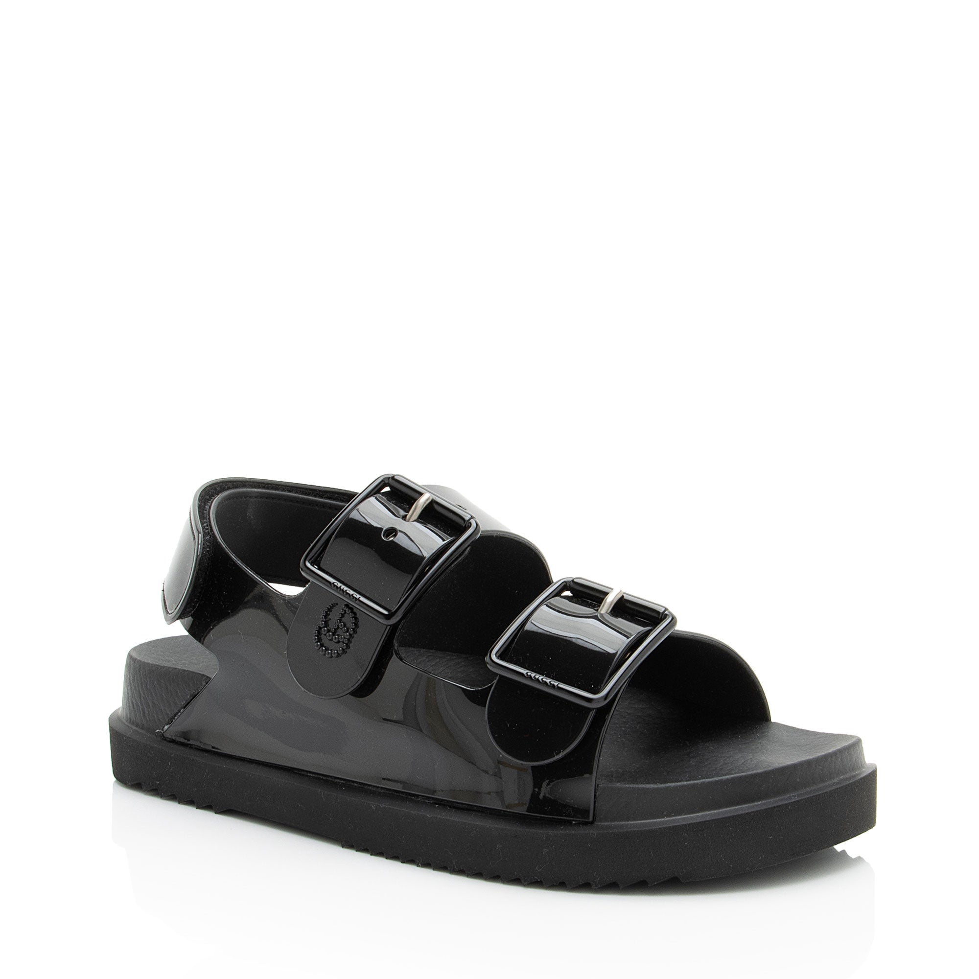 Gucci Rubber Double G Dad Sandals - Size 7 / 37