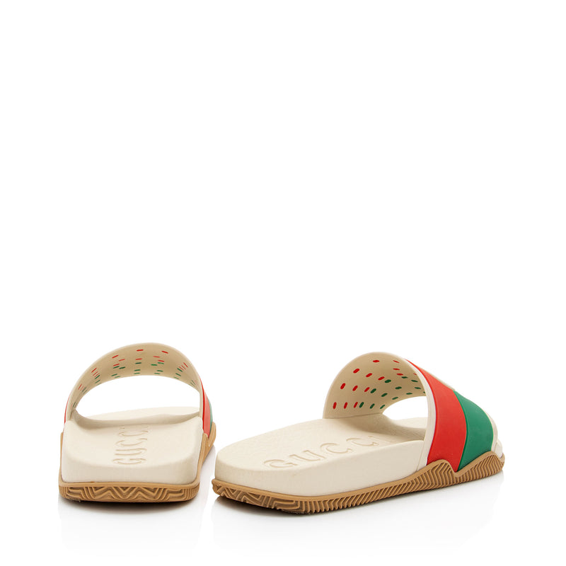 Gucci Rubber Interlocking G Slide Sandals - Size 6 / 36 (SHF-r8HZXE)