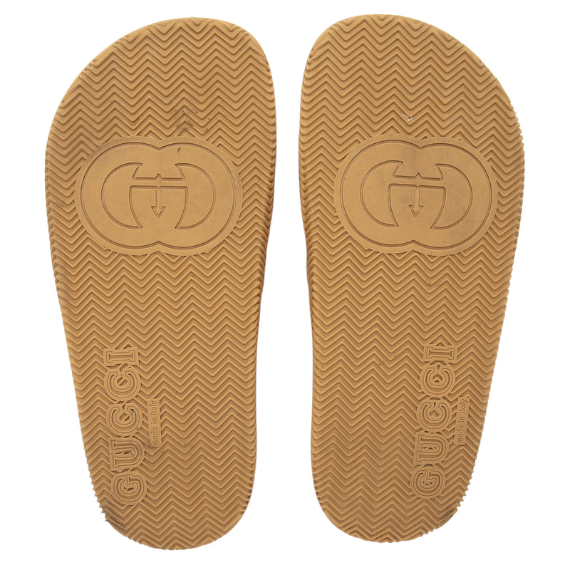 Gucci Rubber Interlocking G Slide Sandals - Size 6 / 36 (SHF-r8HZXE)