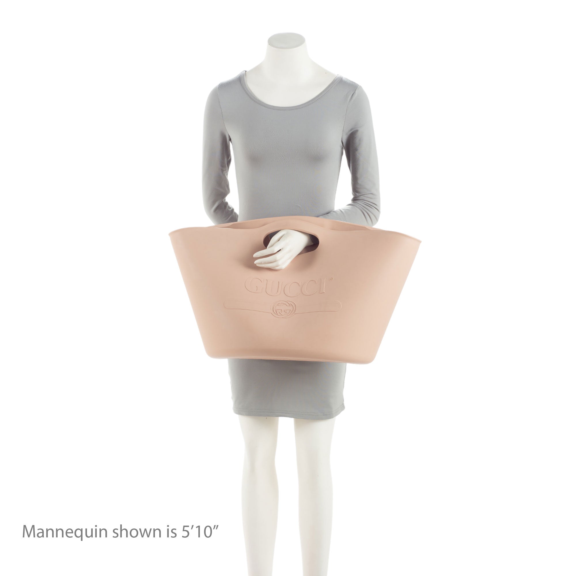 Gucci Rubber Logo Oversized Tote