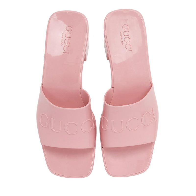 Gucci Rubber Slide Sandals Size 8 38 SHF 3JiCXP LuxeDH