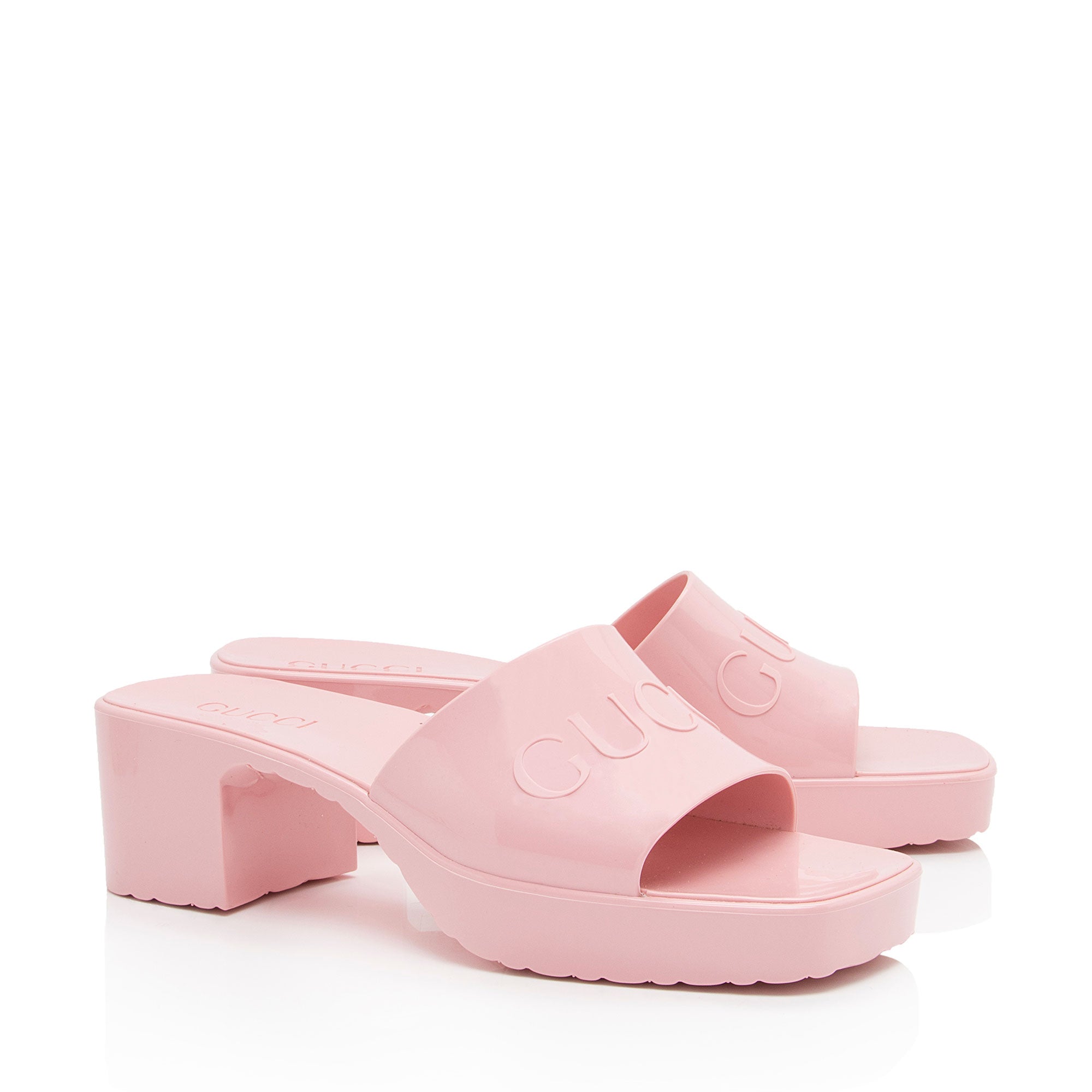 Gucci Rubber Slide Sandals - Size 8 / 38 (SHF-3JiCXP)