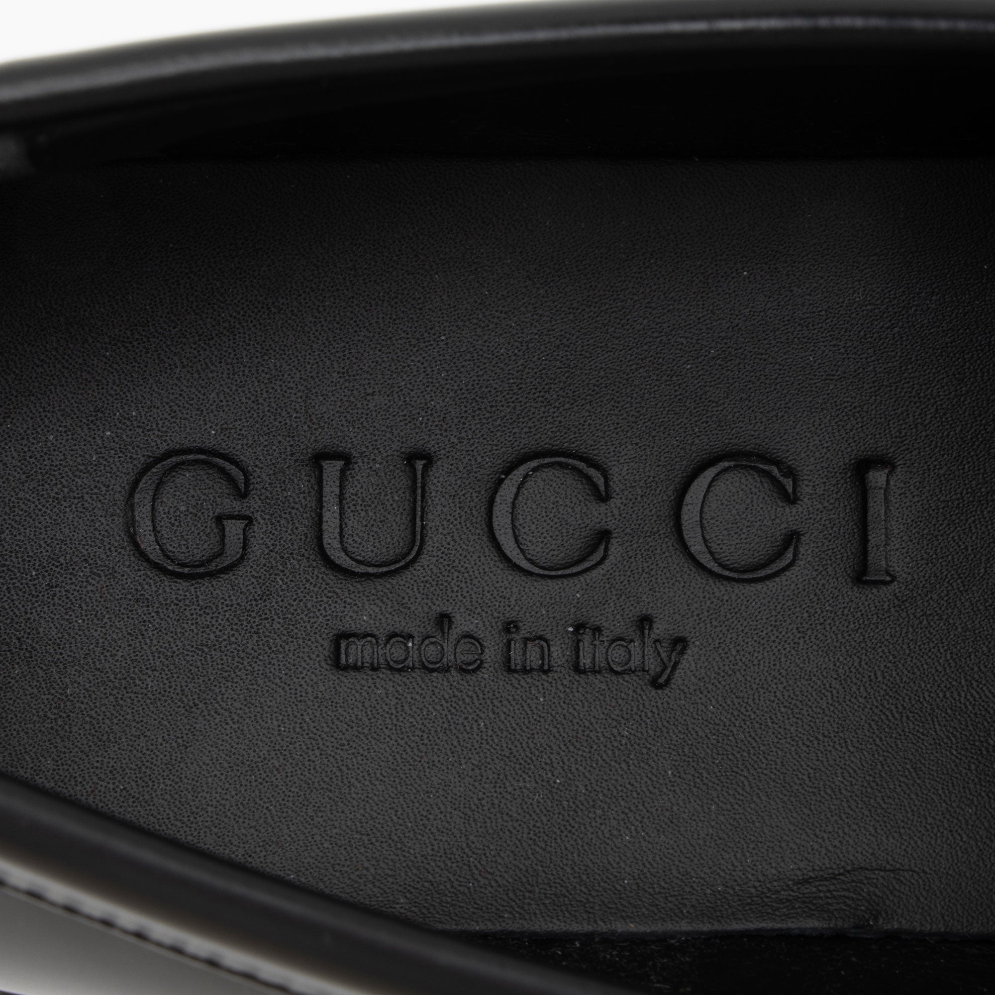 Gucci Shiny Calfskin GG Creeper Platform Loafers - Size 9 / 39