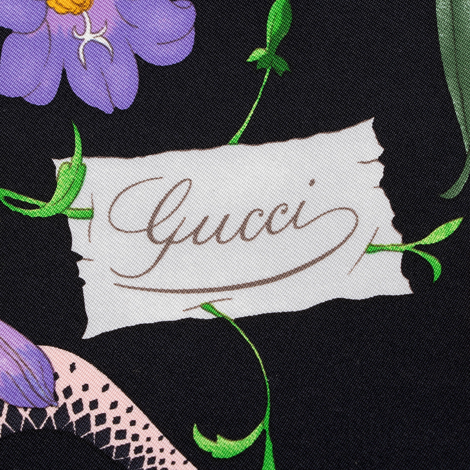 Gucci Silk Floral 90cm Scarf (SHF-P75IgE)