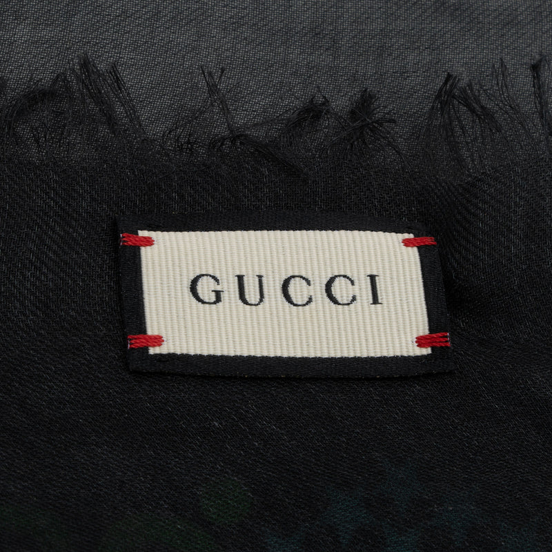 Gucci Silk GG Psychedelic 140cm Shawl (SHF-UEtd5r)