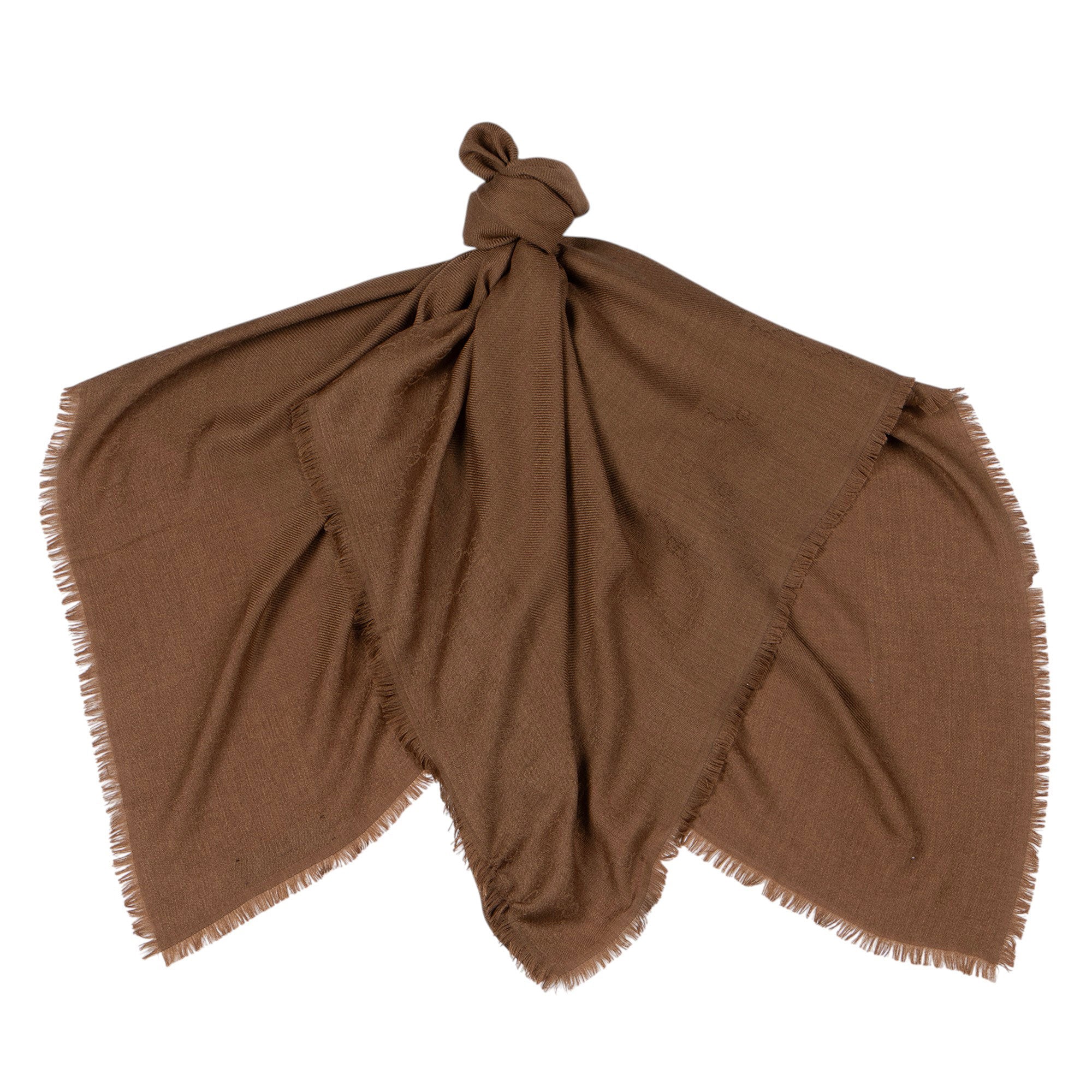 Gucci Silk Wool GG 140cm Shawl