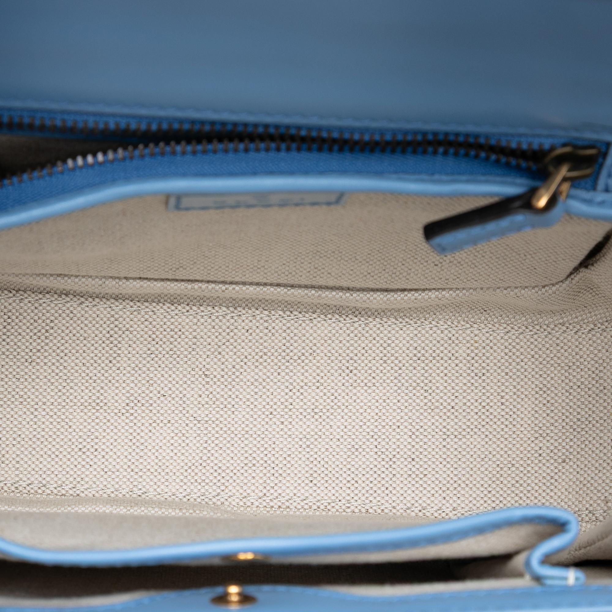 Gucci Small Calfskin 1947 Bamboo Top Handle Bag