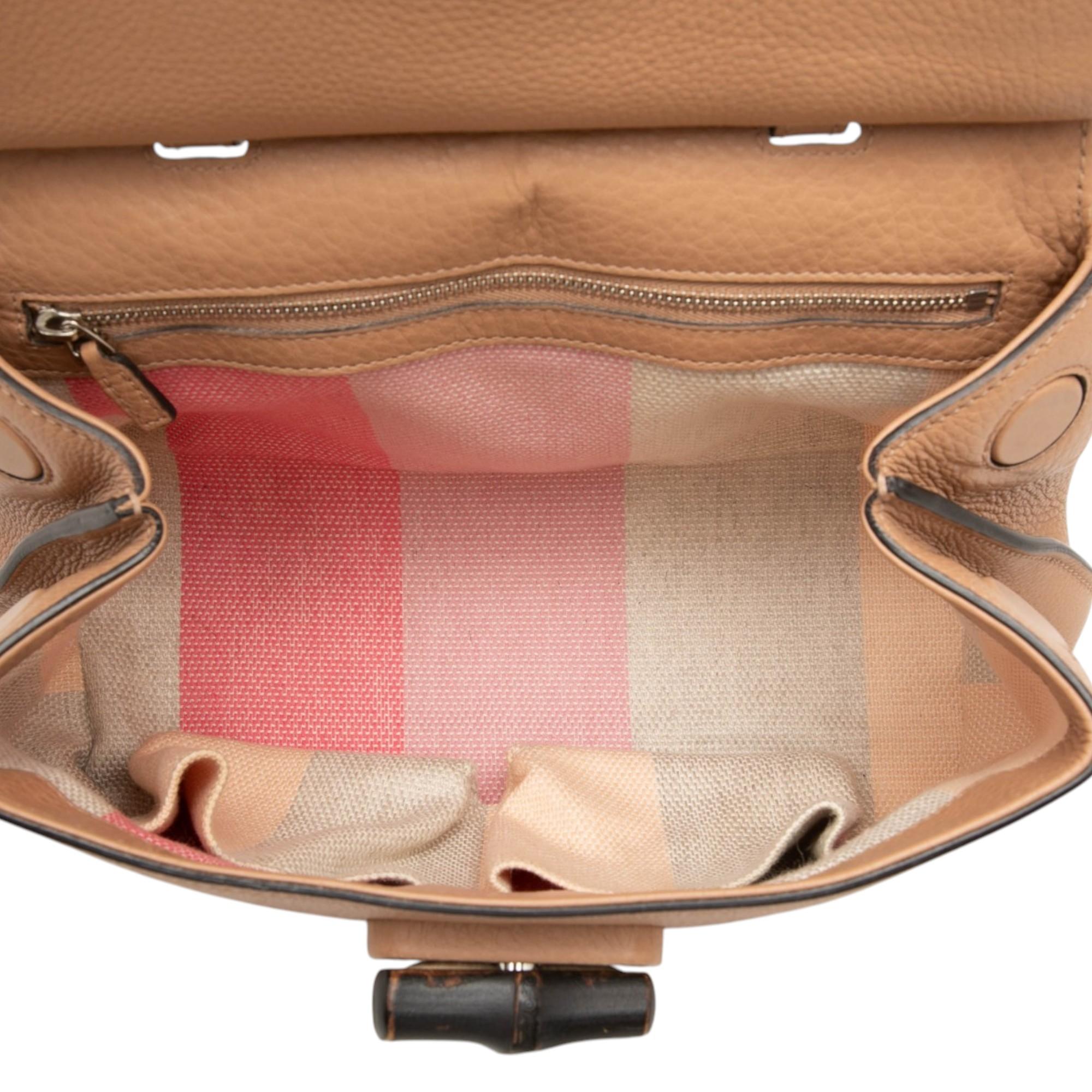 Gucci Small Calfskin Bamboo Daily Satchel