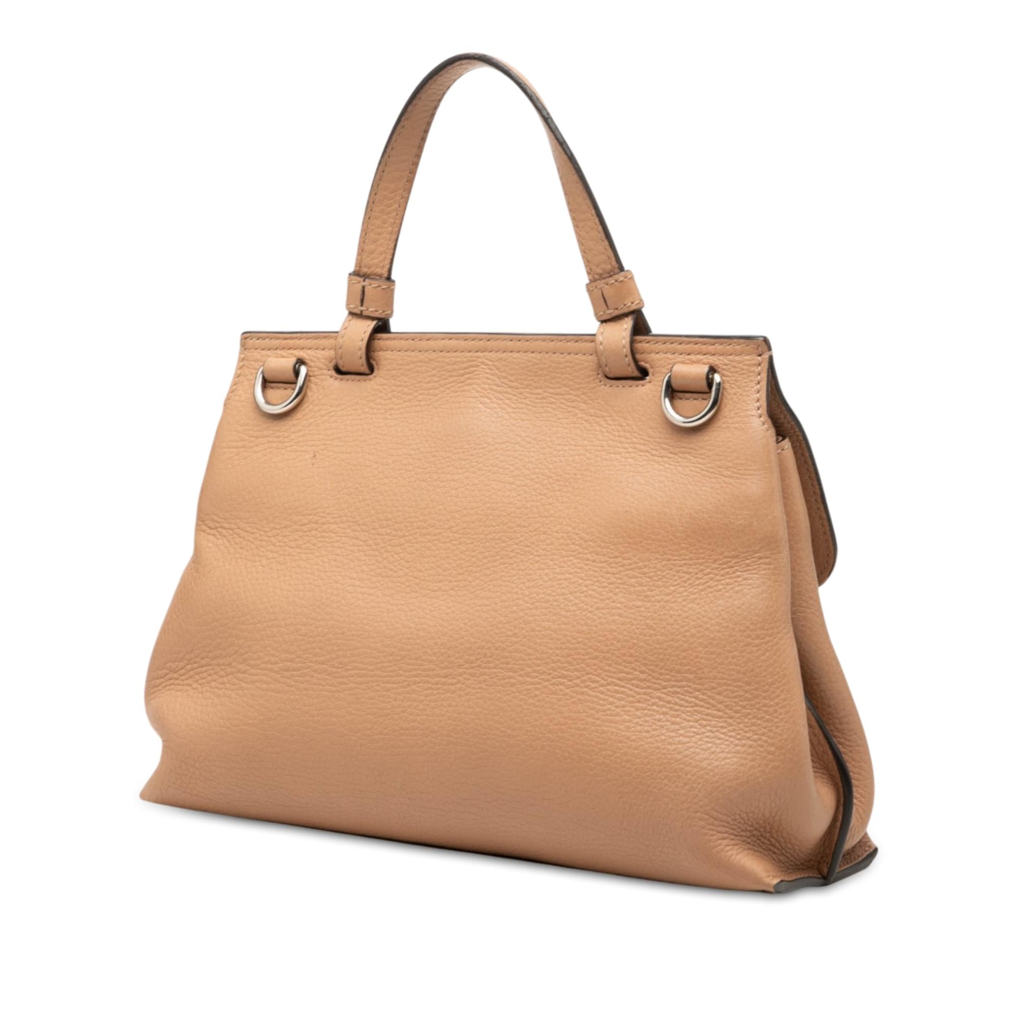 Gucci Small Calfskin Bamboo Daily Satchel