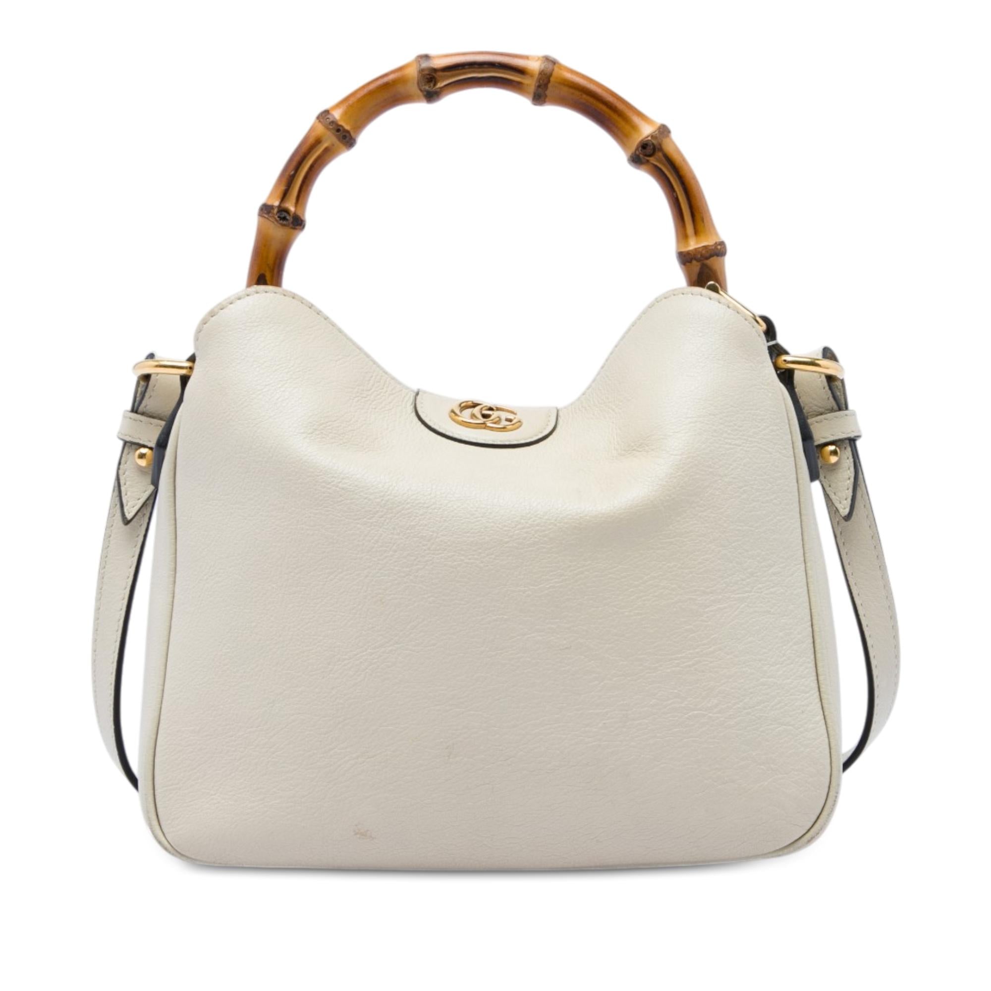 Gucci Small Calfskin Bamboo Diana Satchel