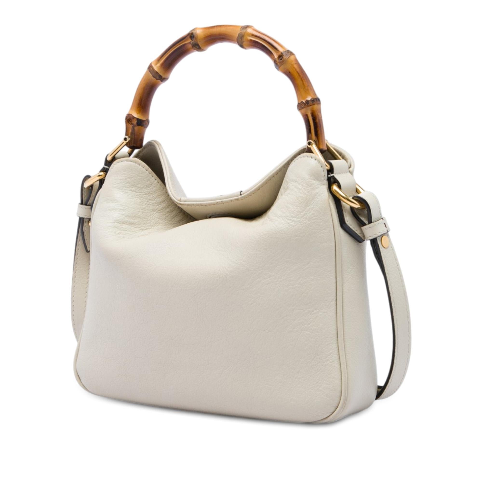 Gucci Small Calfskin Bamboo Diana Satchel
