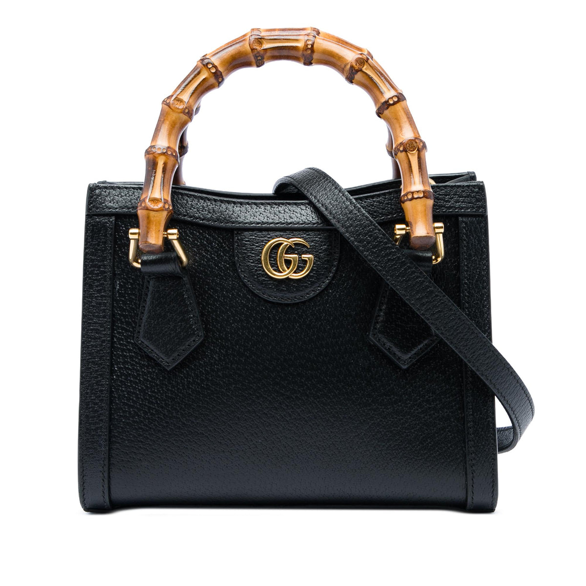 Gucci Small Calfskin Bamboo Diana Satchel