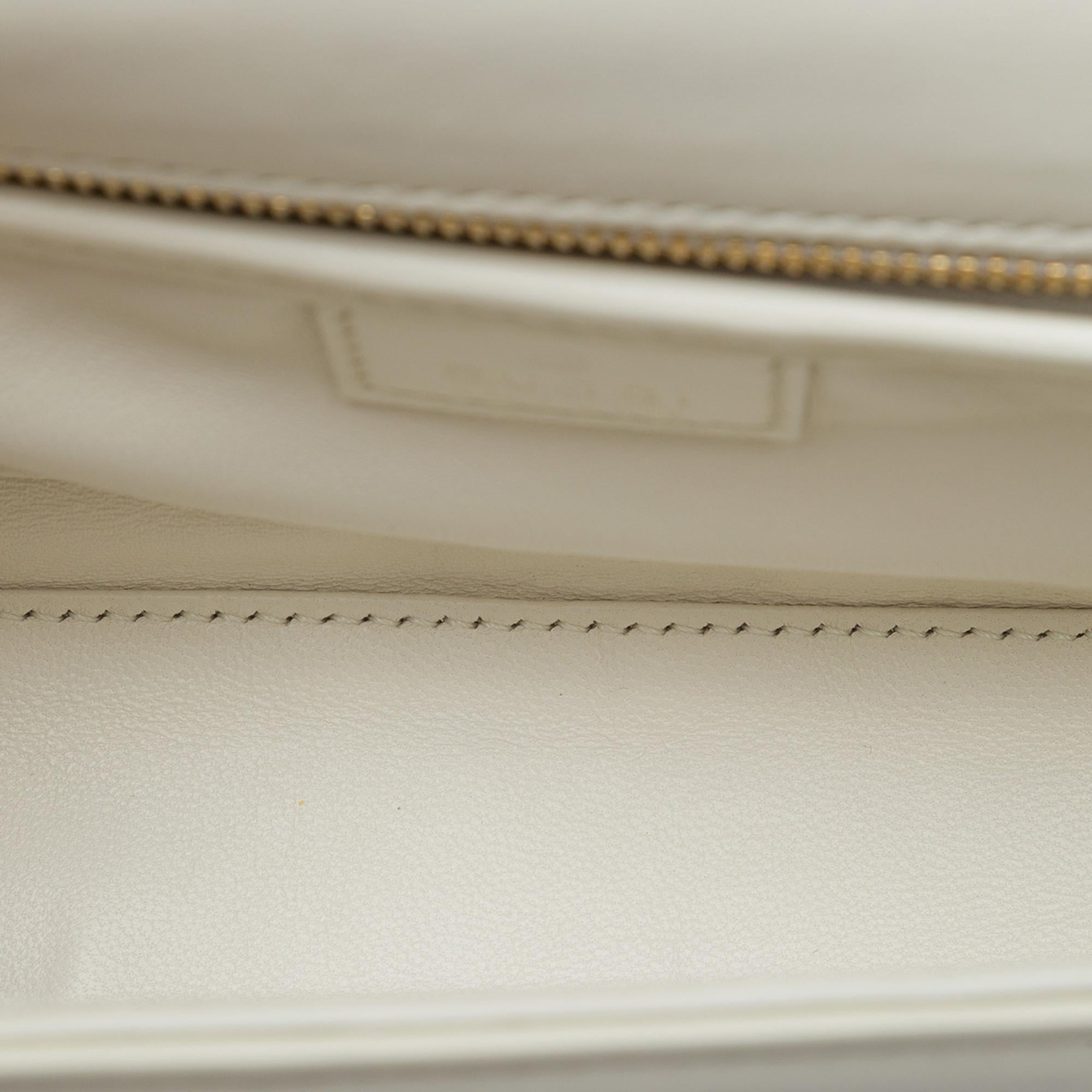 Gucci Small Calfskin Bamboo Diva Top Handle Bag