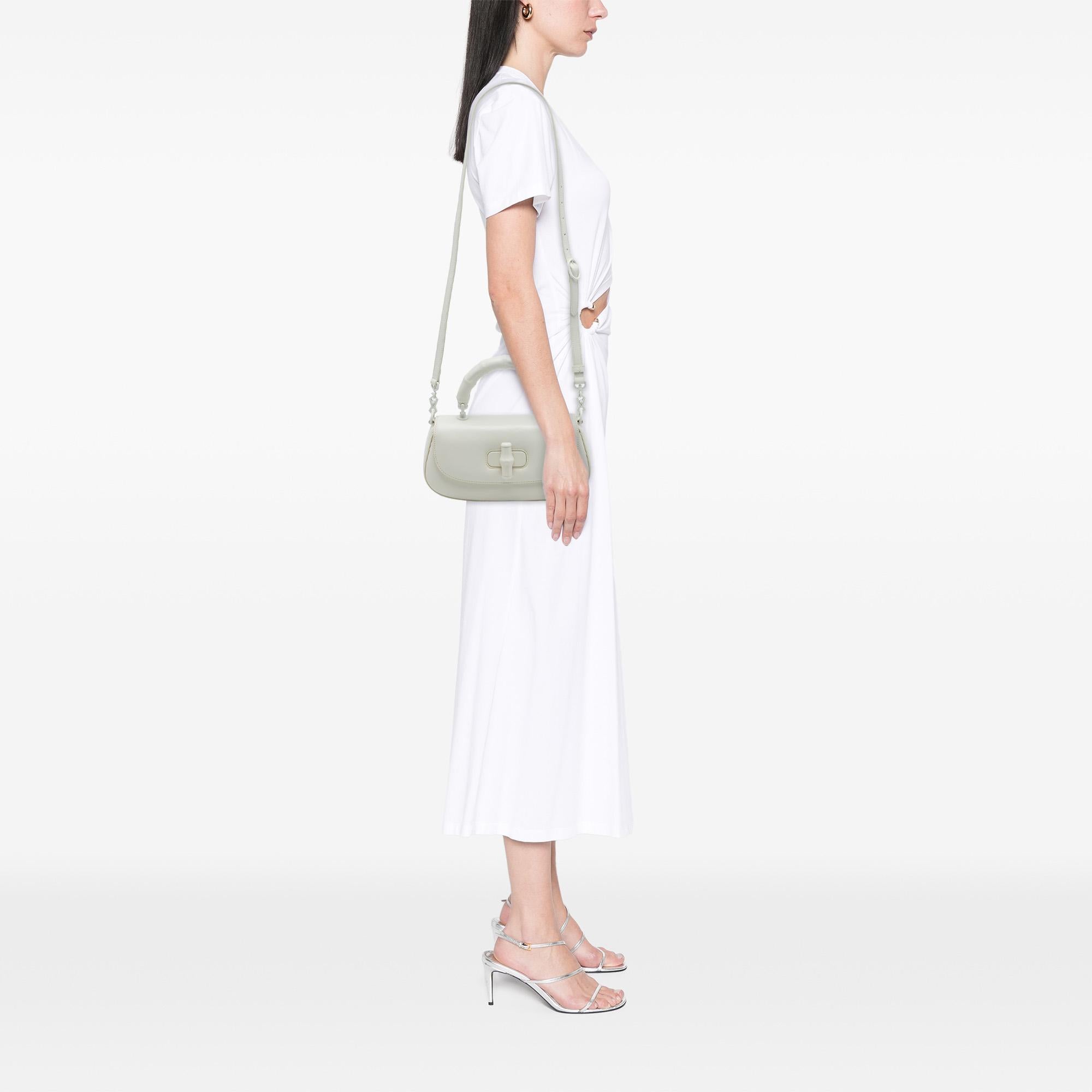 Gucci Small Calfskin Bamboo Diva Top Handle Bag
