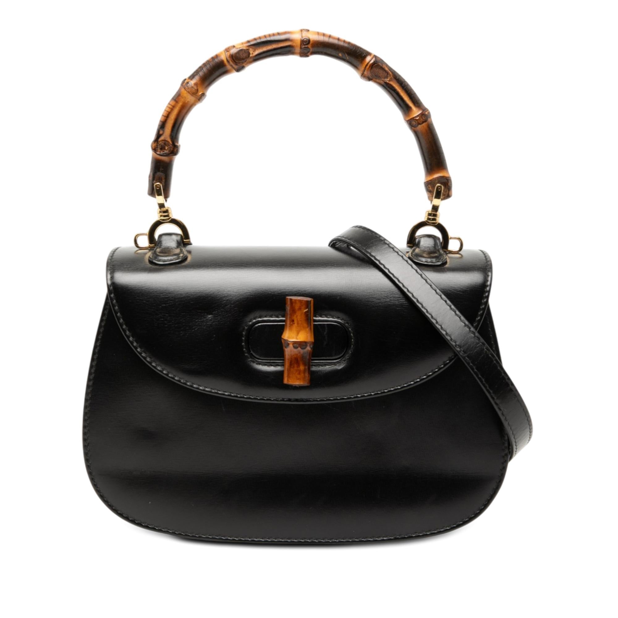 Gucci Small Calfskin Bamboo Night