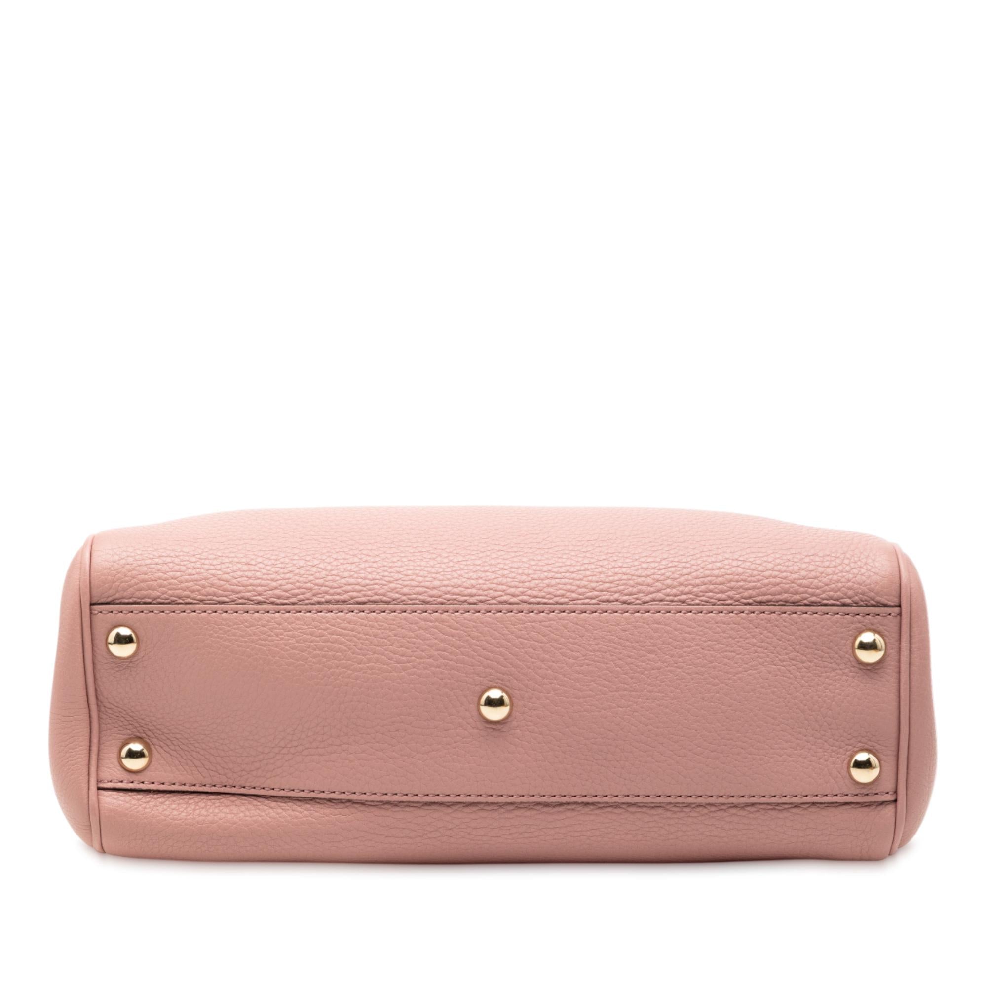 Gucci Small Calfskin Bamboo Shopper Satchel
